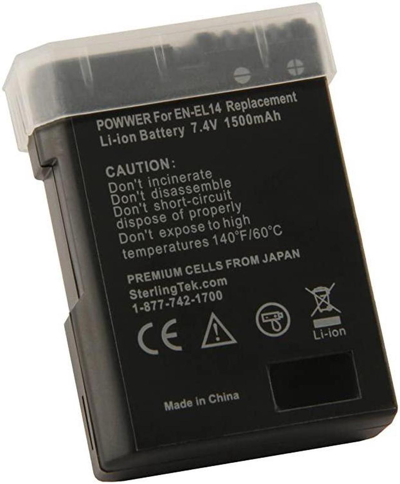 Alt view image 4 of 7 - ENEL14 ENEL14a Battery for Nikon D3400 D5600 D3500 D3200 D3300 D5300 D5100 D3100 D5200 Cameras and Grips