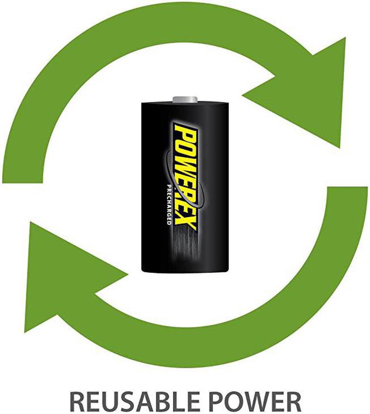 Alt view image 4 of 5 - Low SelfDischarge Precharged C Rechargeable NiMH Batteries 12V 5000mAh 2Pack MHRCP2
