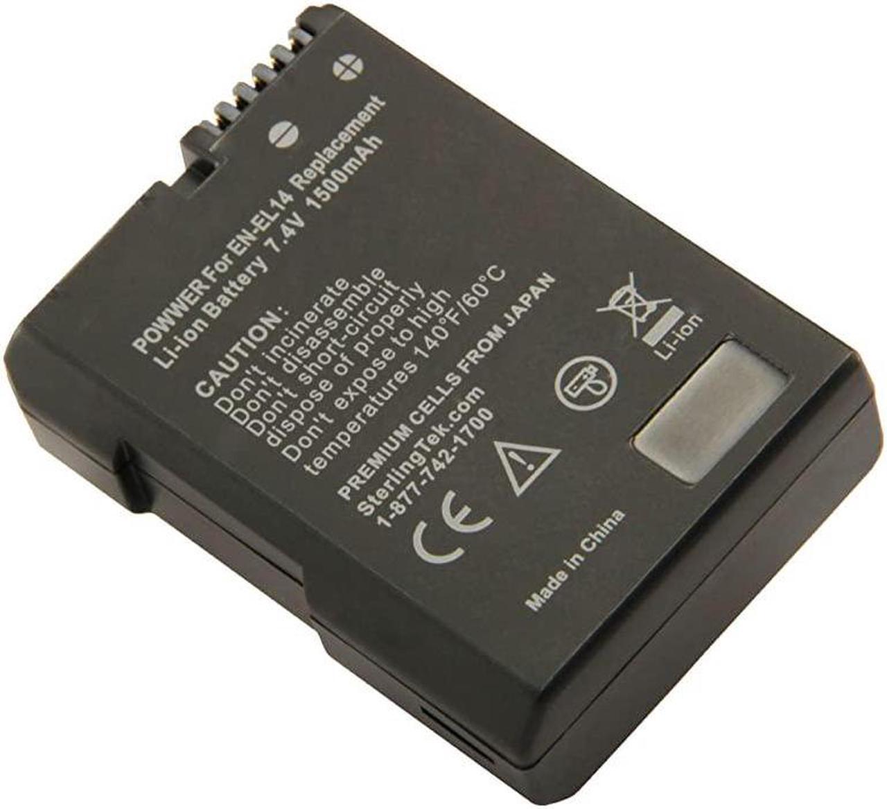 Alt view image 3 of 7 - ENEL14 ENEL14a Battery for Nikon D3400 D5600 D3500 D3200 D3300 D5300 D5100 D3100 D5200 Cameras and Grips