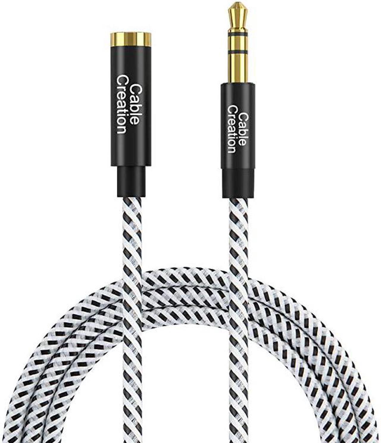 35mm Headphone Extension Cable  35mm Male to Female Stereo Audio Extension Cable Adapter with Gold Plated Connector 3 Feet 09M