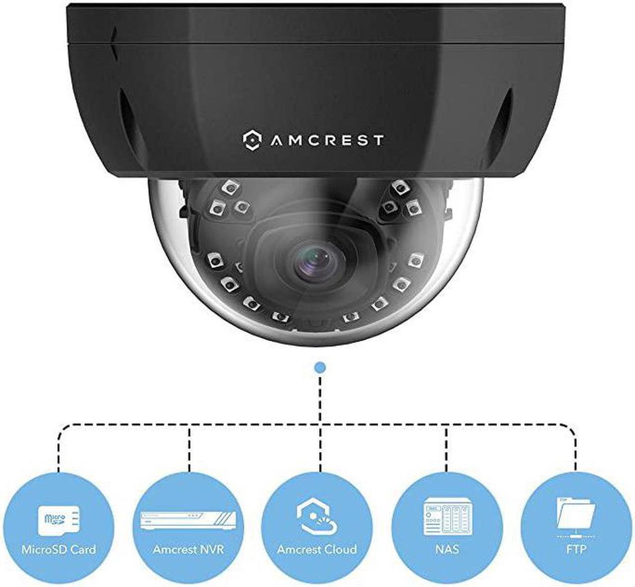 Alt view image 6 of 6 - 5MP Outdoor PoE IP Camera UltraHD Security Camera 36mm Lens IP67 Weatherproof Security Cloud and MicroSD Recording IP5M1176EW36MM White