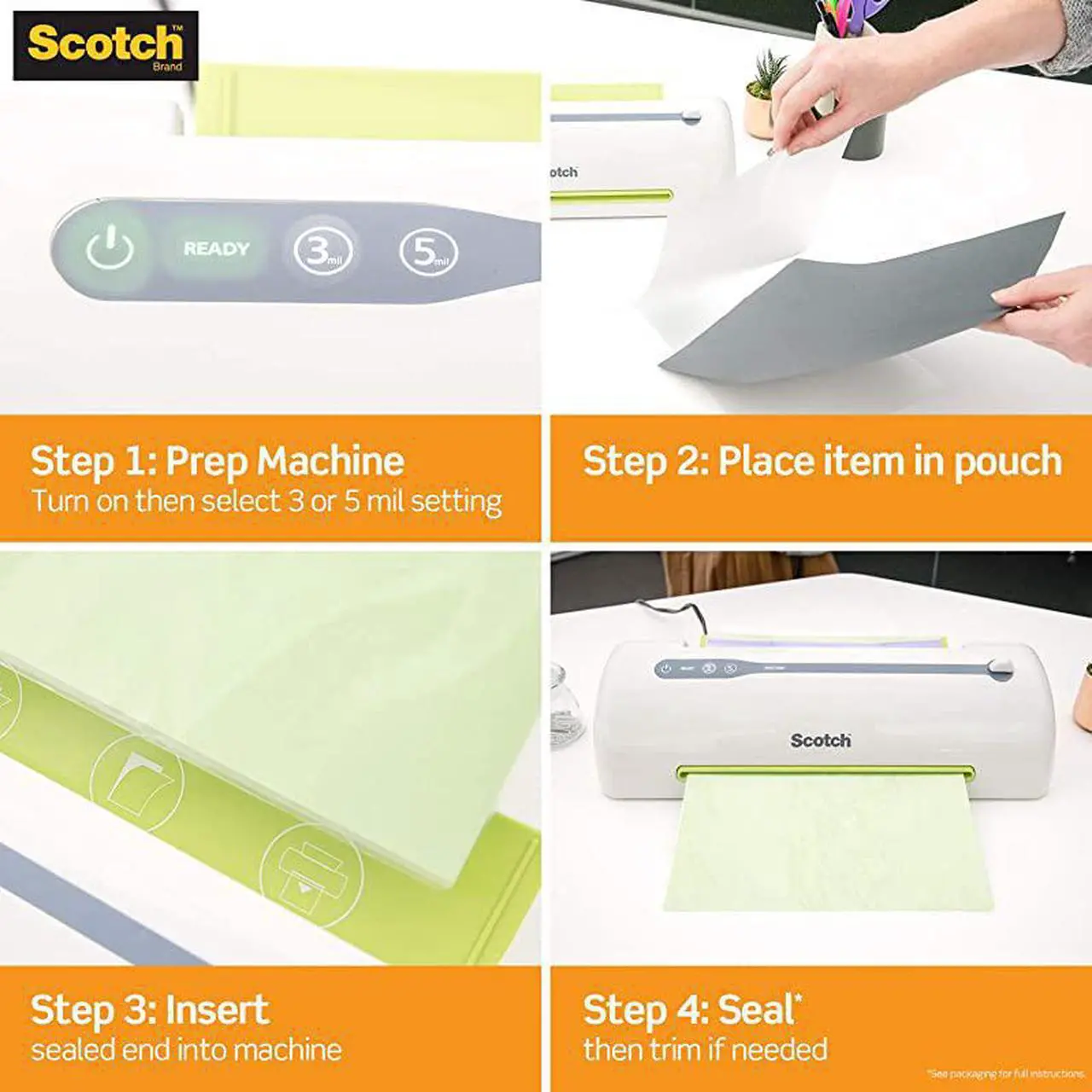 Alt view image 2 of 4 - Thermal Laminating Pouches, 100-Pack, 8.9 x 11.4 Inches, Letter Size Sheets (TP3854-100)