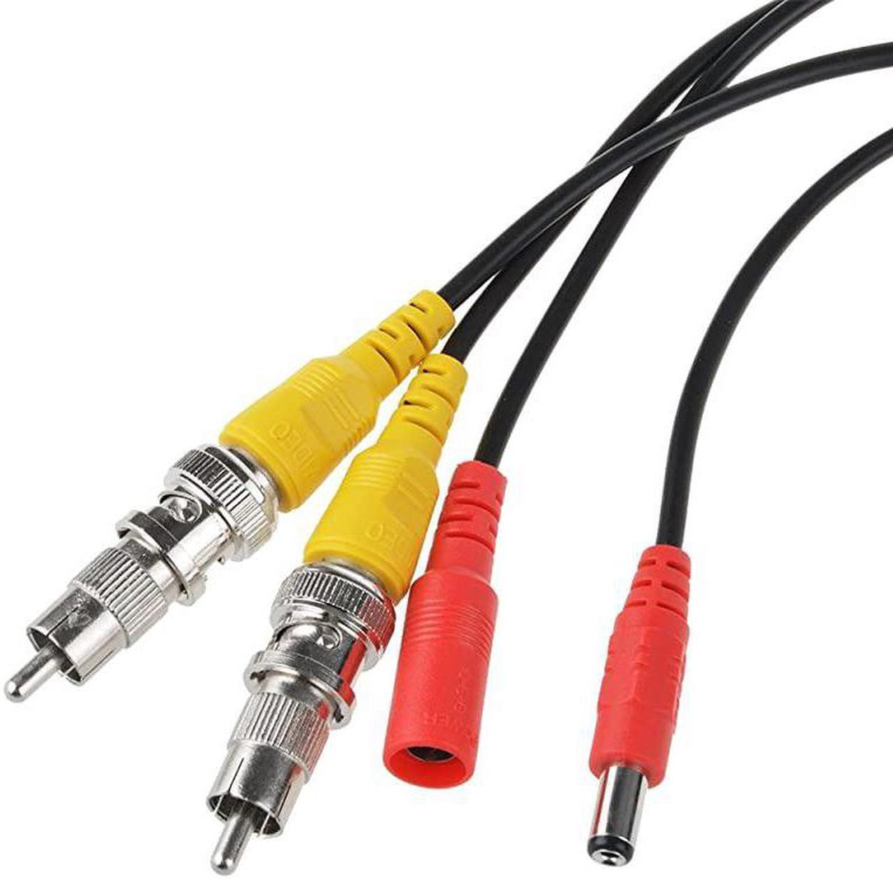 Alt view image 2 of 5 - BNC Cables  2 Pack HD Security Camera Cables Heavy Duty BNC Video Power Cable BNC Wire Extension with BNC to BNC BNC to RCA Connectors DC Power Cables for CCTV Security Camera 25FT 2PACK