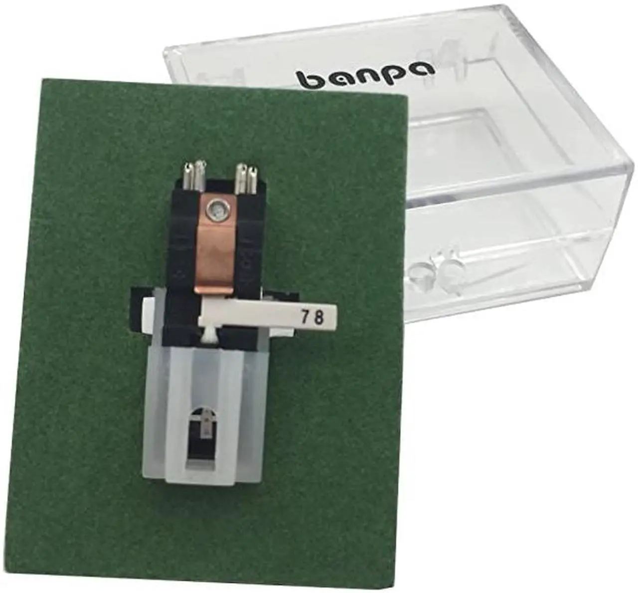 Alt view image 2 of 7 - Turntable Cartridge Replacement BP2ATC with Two Side Red and Blue Diamond Tip for Vinyl LP78 RPM Record Player