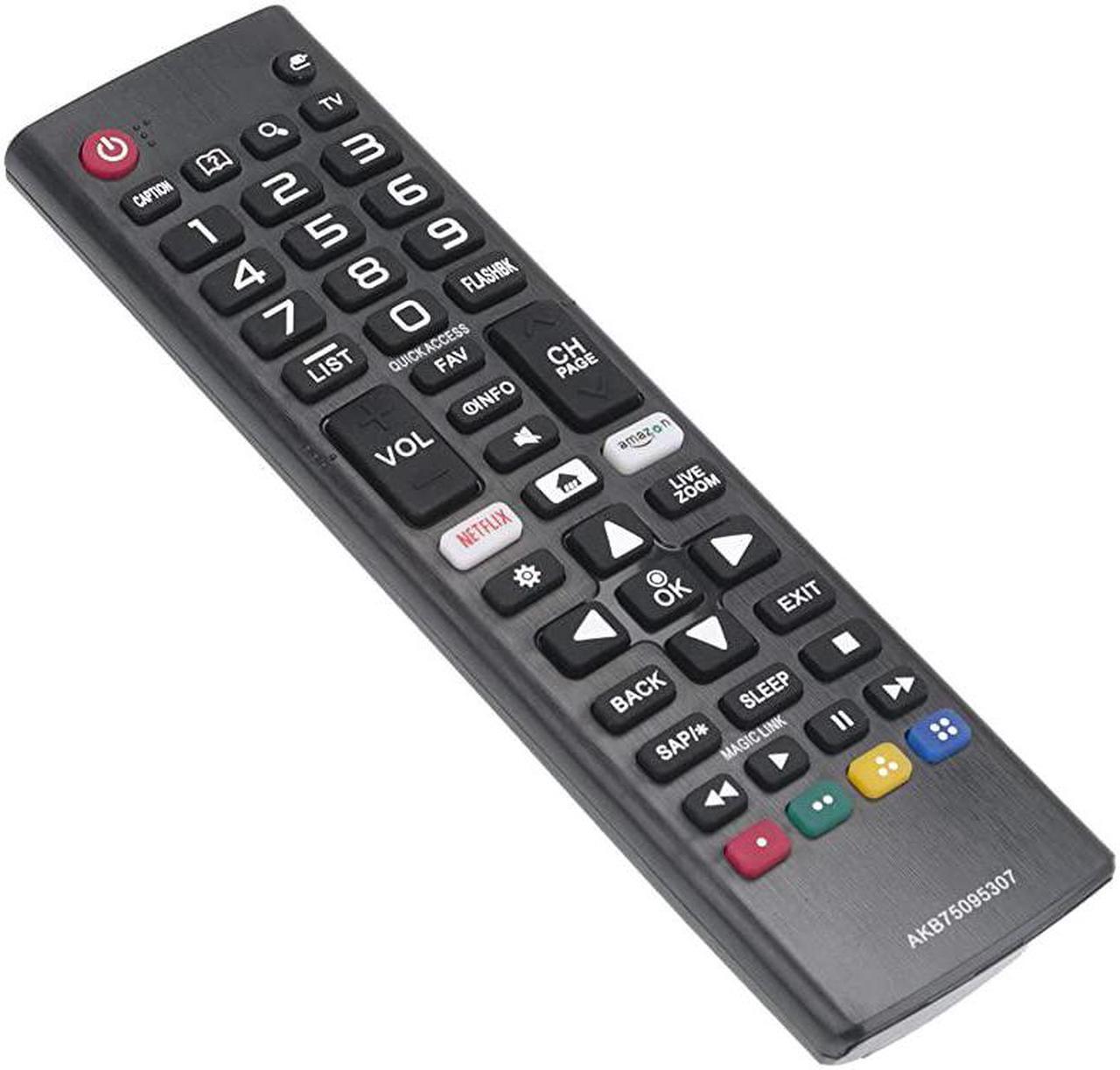 Alt view image 3 of 3 - AKB75095307 Replace Remote fit for LG TV 49UJ6050 49UJ6050UC 49UJ6300 49UJ6300UA 49UJ6350 9UJ6500UB 55UJ6050 55UJ6050UC 55UJ6300 75UJ657AUB 32LJ550B 32LJ550BUA 32LJ550M UJ6200 ANMR650A