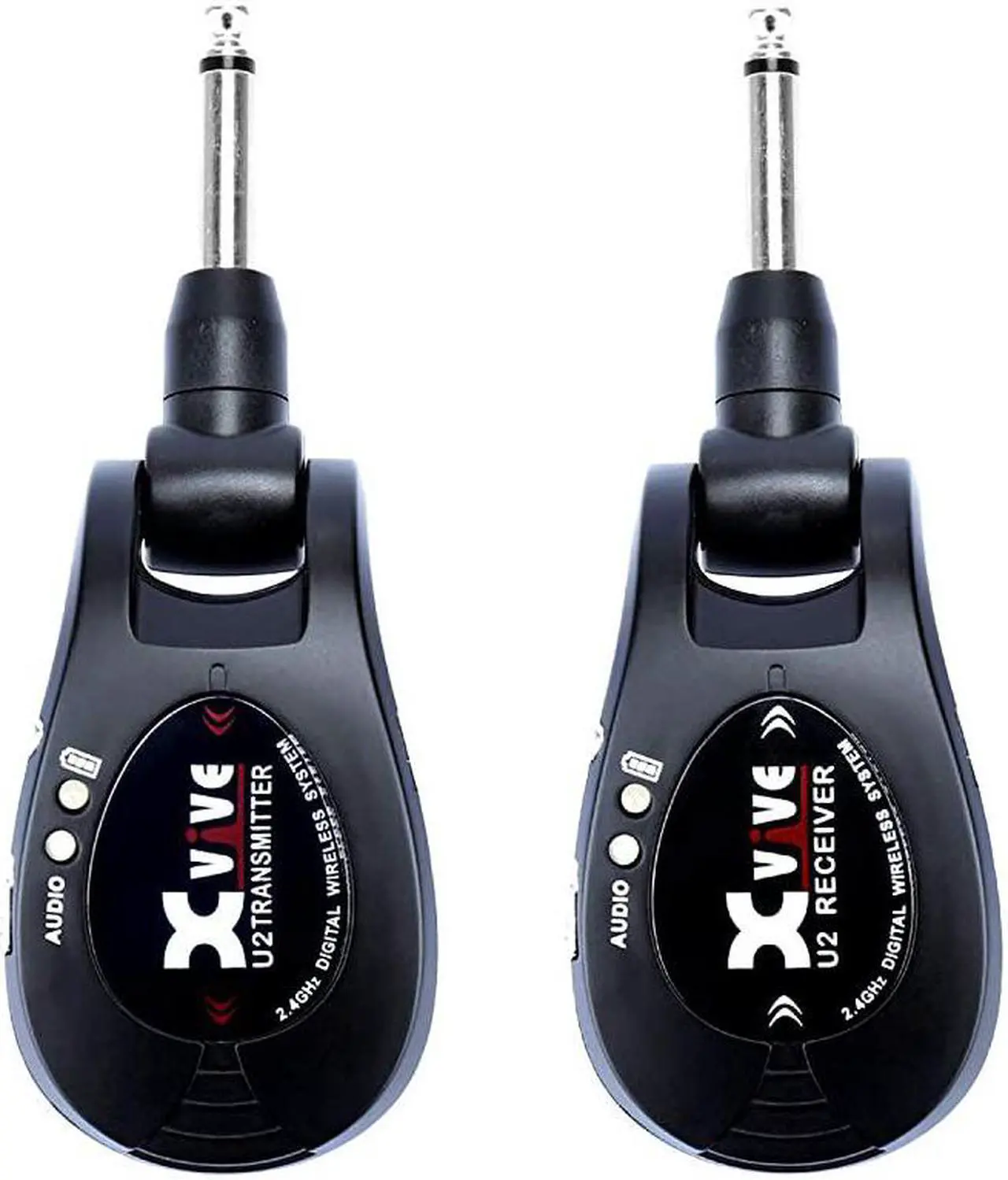 Alt view image 2 of 6 - U2 Guitar Wireless System Rechargeable 24GHz Digital Guitar Wireless Transmitter and Receiver for Electric Guitar Bass Violin Keyboard