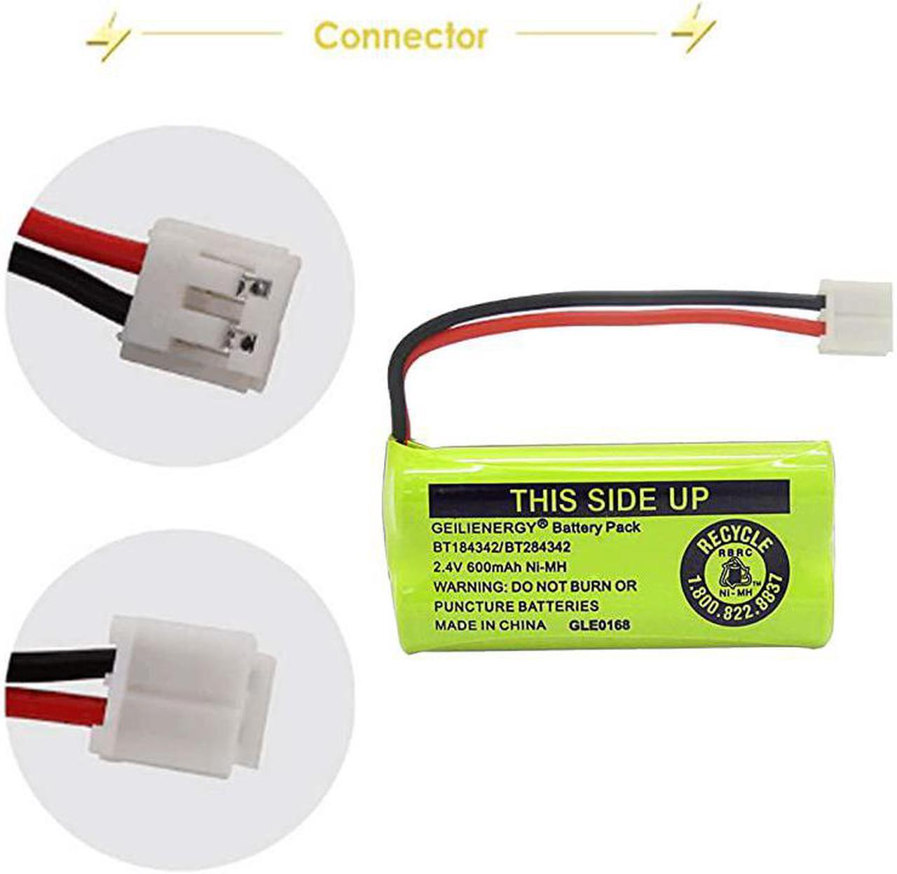 Alt view image 4 of 7 - 24V Rechargeable Batteries Compatible with ATTLucent BT18433 BT184342 BT18433 BT184342 BT28433 BT284342 BT1011 BT6010 BT8000 BT8001 BT8300 Empire CPH515D CPH515DPack of 2