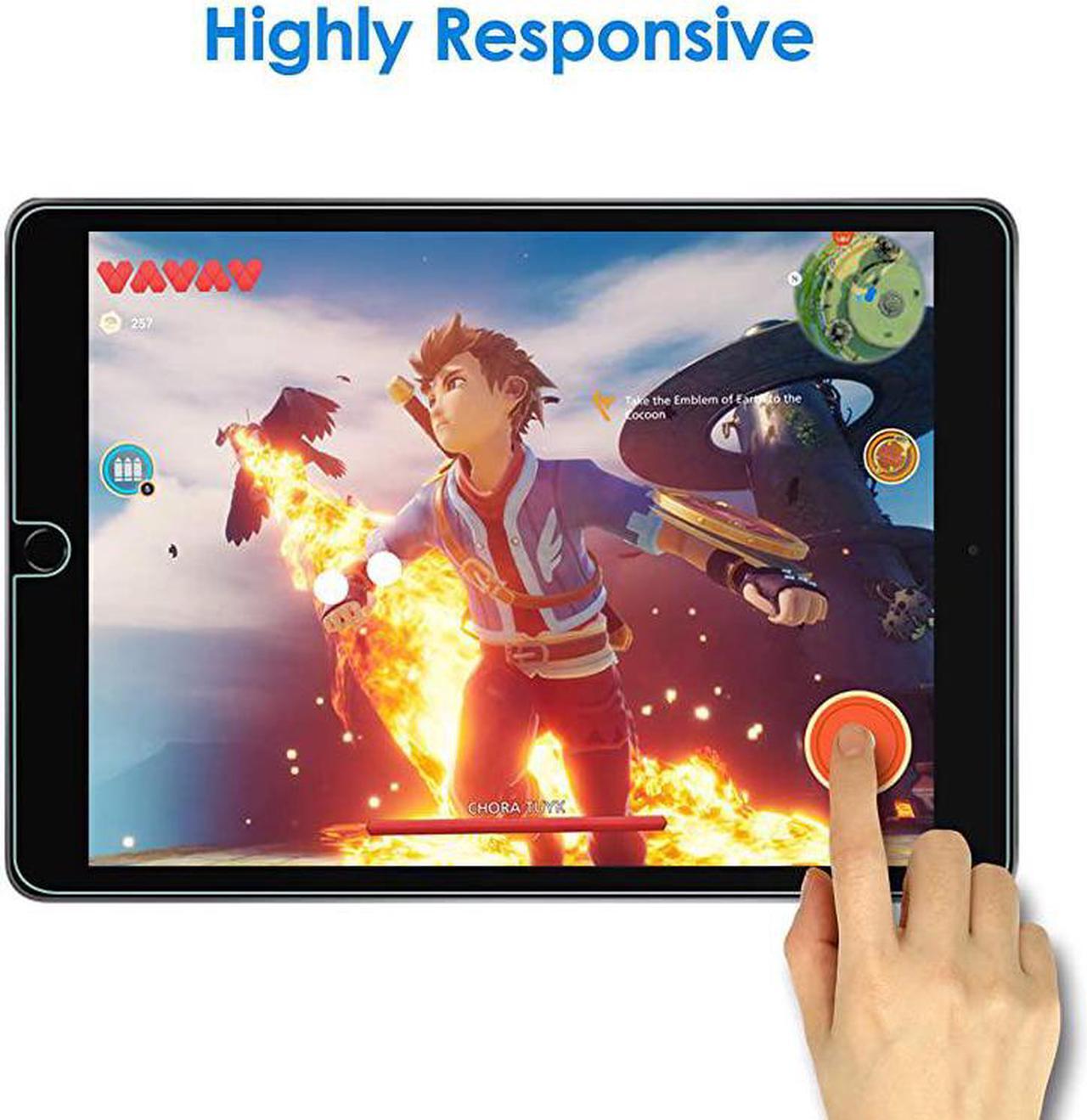 Alt view image 6 of 6 - Screen Protector for iPad 87 102Inch 20202019 Model 8th 7th Generation iPad Air 3 105Inch 2019 and iPad Pro 105 2017 Tempered Glass Film 2Pack