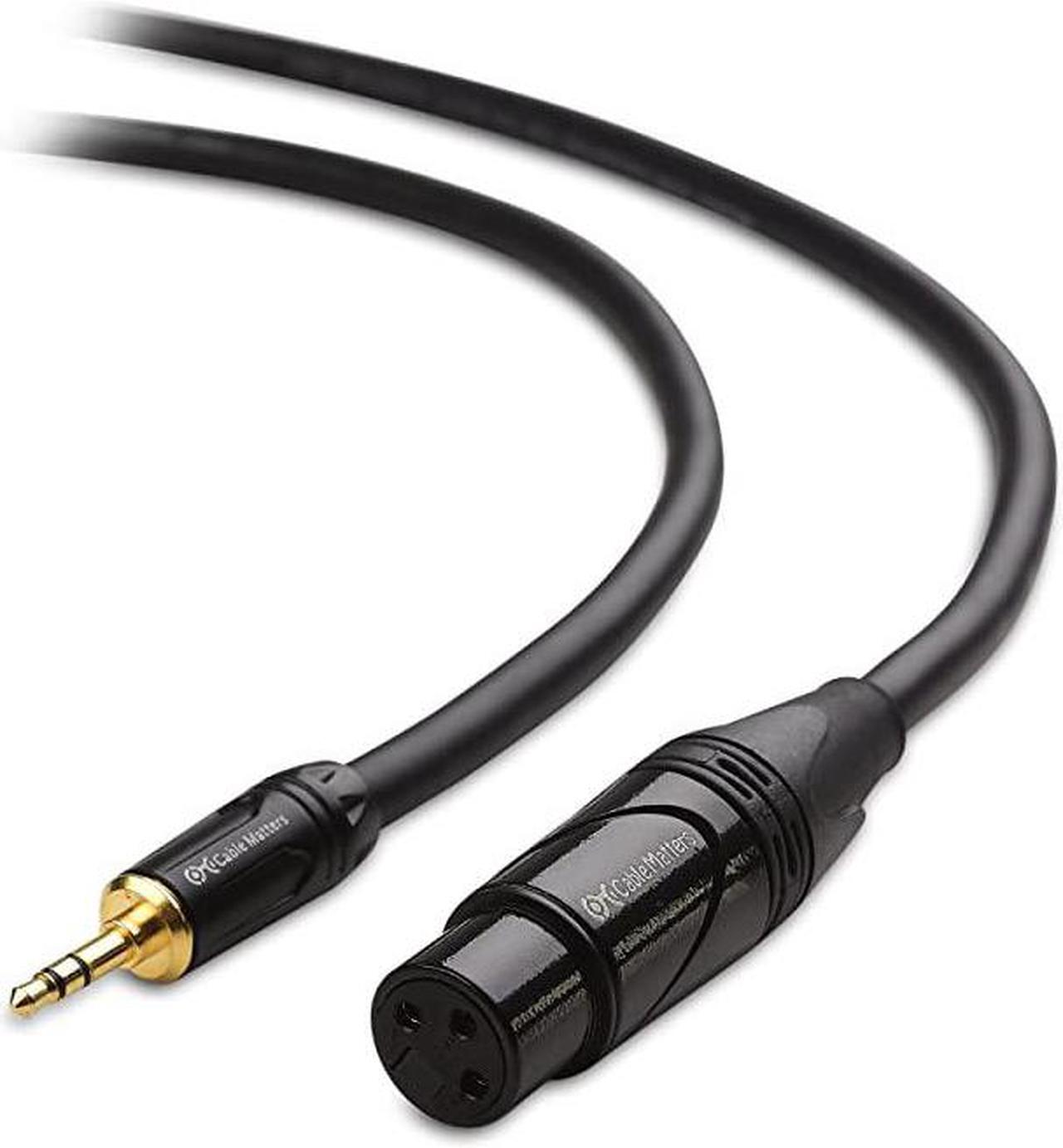 Main image of 18 Inch Unbalanced 35mm to XLR XLR to 35mm Male to Female 10 Feet