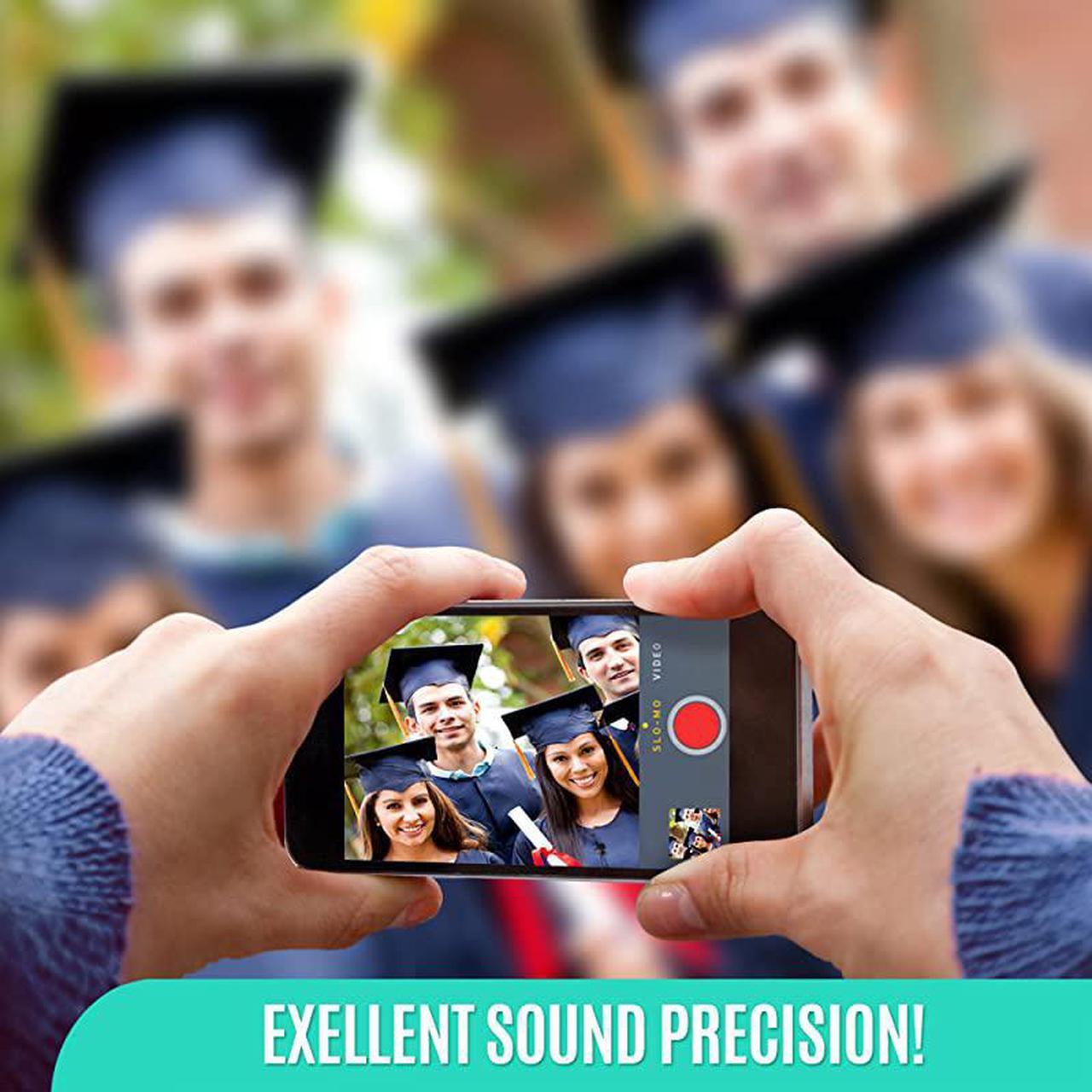 Alt view image 7 of 7 - Lavalier Microphone for Bloggers and Vloggers Lapel Mic Clipon Omnidirectional Condenser for iPhone Ipad Samsung Android Windows Smartphones