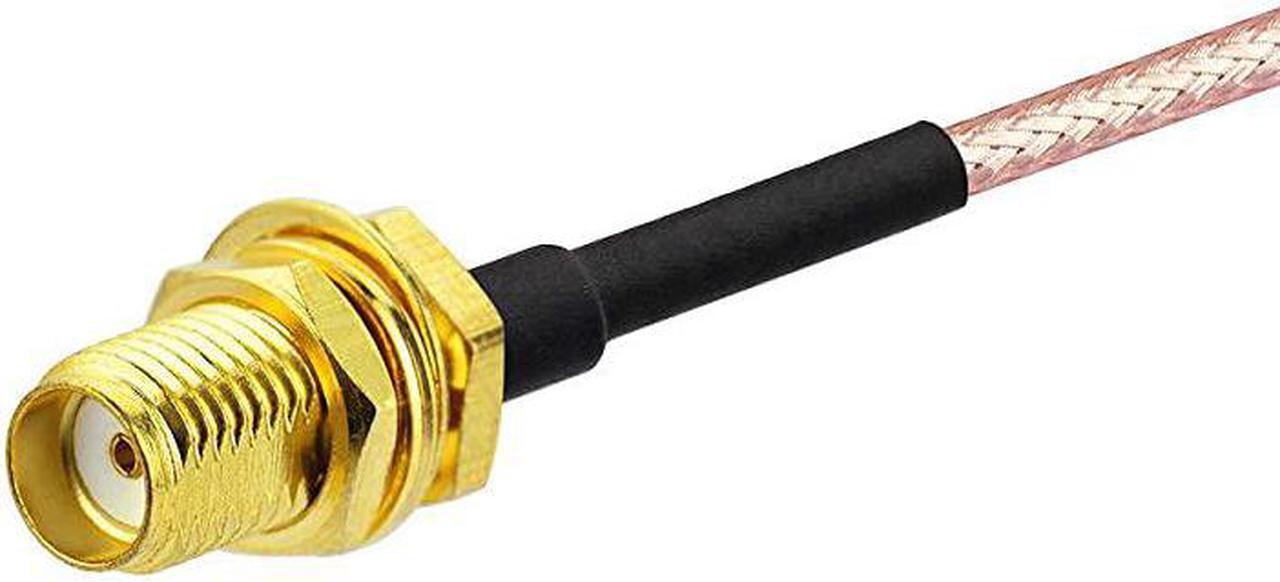 Alt view image 5 of 7 - SMA Female Bulkhead Mount to SMA Male RG316 Antenna Extension Cable 6 inch 15cm 2Pack Compatible with 4G LTE Router Gateway Cell Phone Signal Booster Cellular Amplifier SDR USB Dongle Receiver