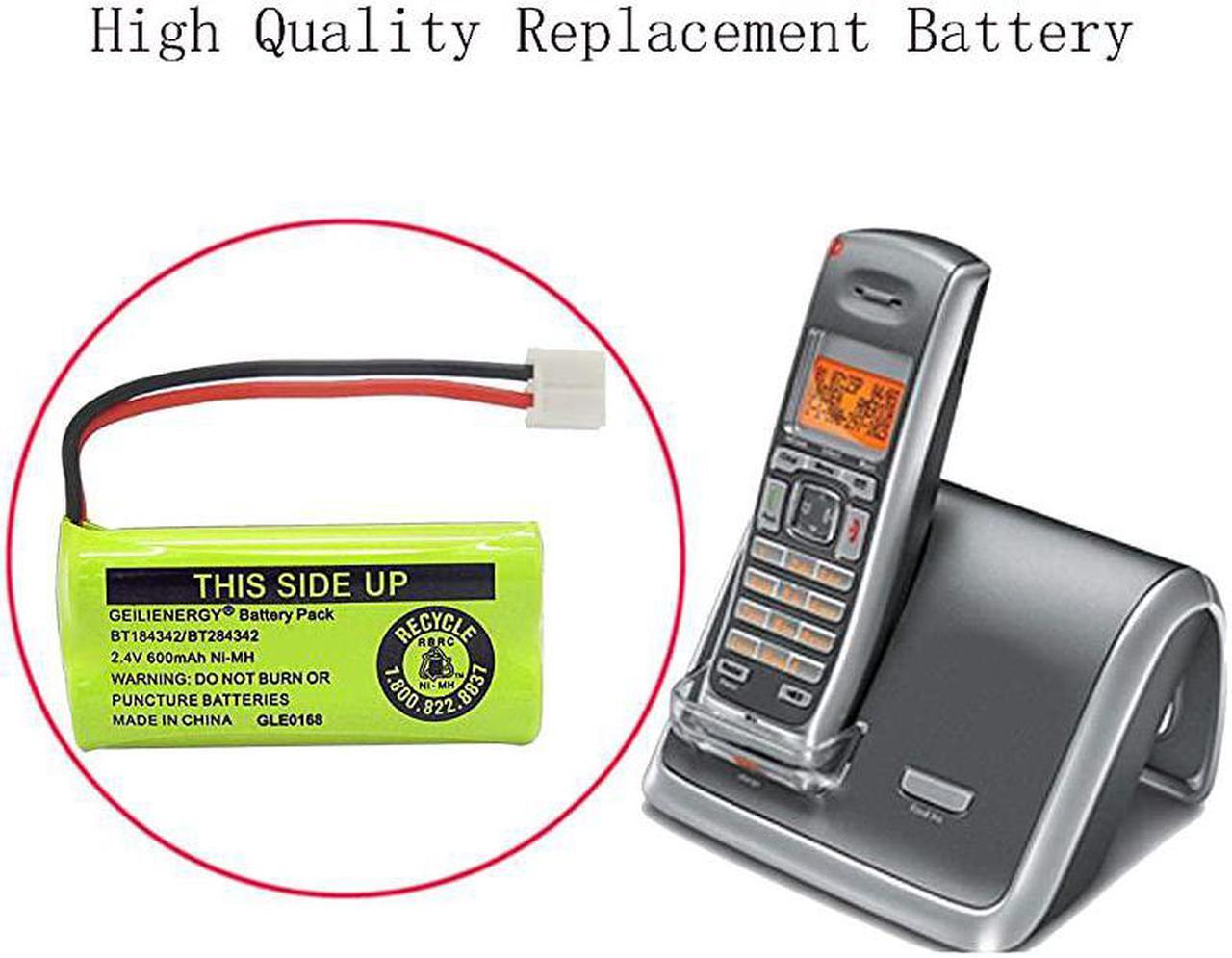 Alt view image 7 of 7 - 24V Rechargeable Batteries Compatible with ATTLucent BT18433 BT184342 BT18433 BT184342 BT28433 BT284342 BT1011 BT6010 BT8000 BT8001 BT8300 Empire CPH515D CPH515DPack of 2