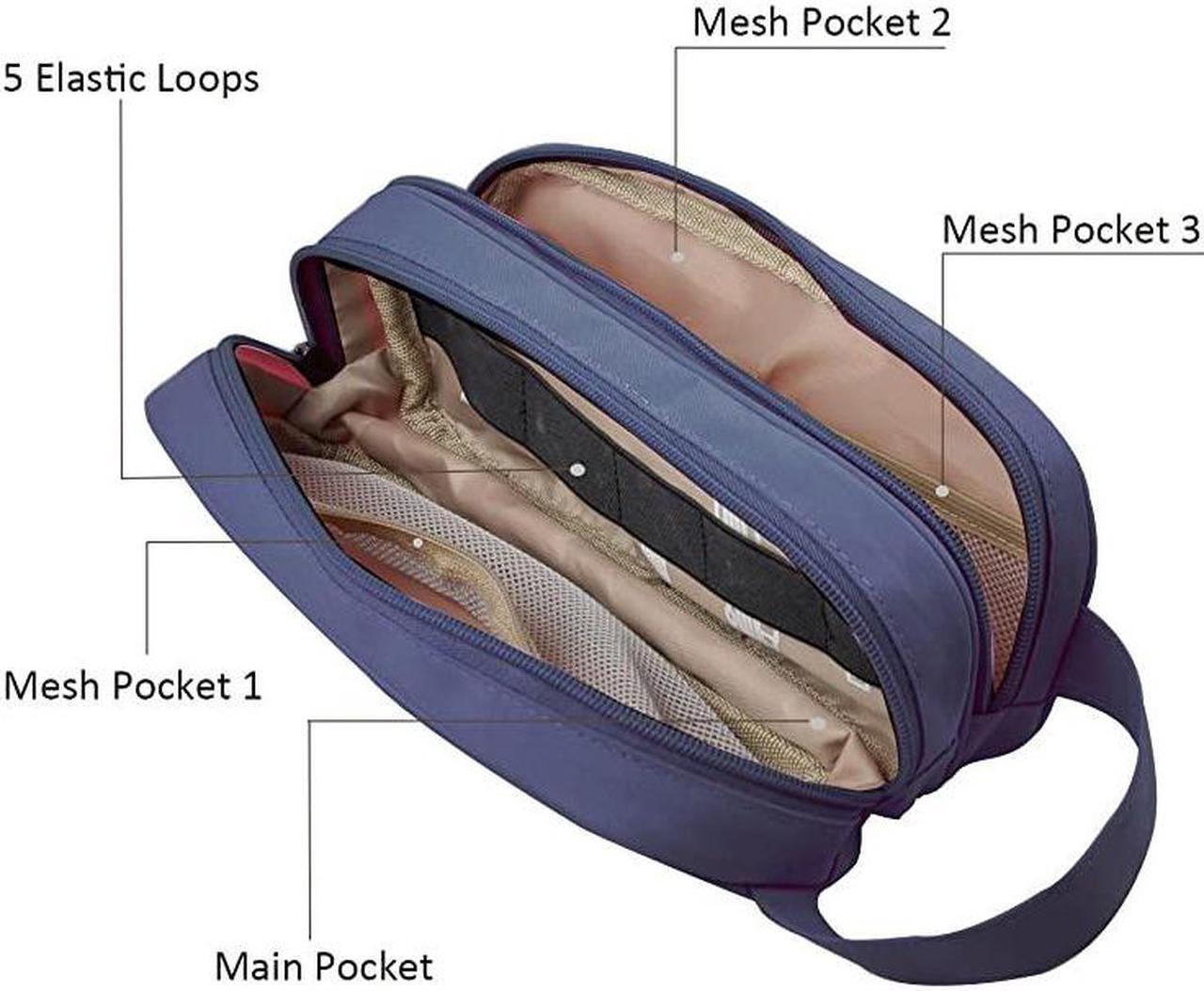 Alt view image 3 of 7 - Cable Cord Holder OrganizerElectronics Accessories Case Healthcare Grooming Kit USB Drive Shuttlean All in One Travel Organizer Blue