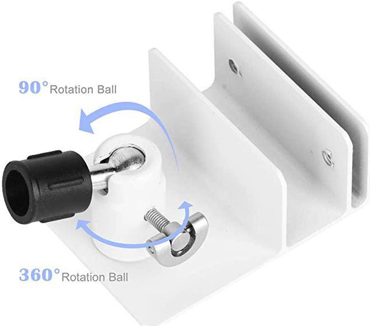 Alt view image 3 of 7 - Version 2Pack Gutter Mount for Blink XT XT2 AllNew Blink Outdoor Camera Sturdy Mount Bracket for Your Blink Camera Weatherproof Aluminum Alloy Material White