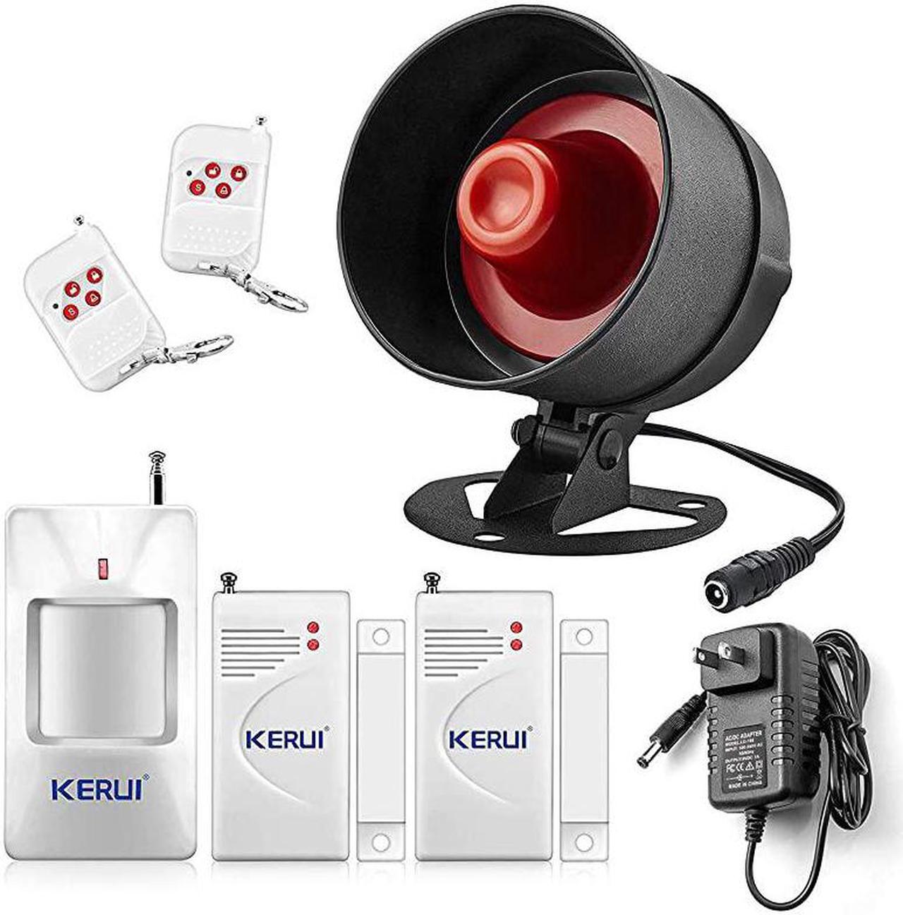 Main image of Upgraded Home Security System Indoor Outdoor WeatherProof Siren Window Door Sensors Motion Sensor Alarm with Remote Control more DIY Wireless House Hotel Garage Shop Burglar Door Alarm System