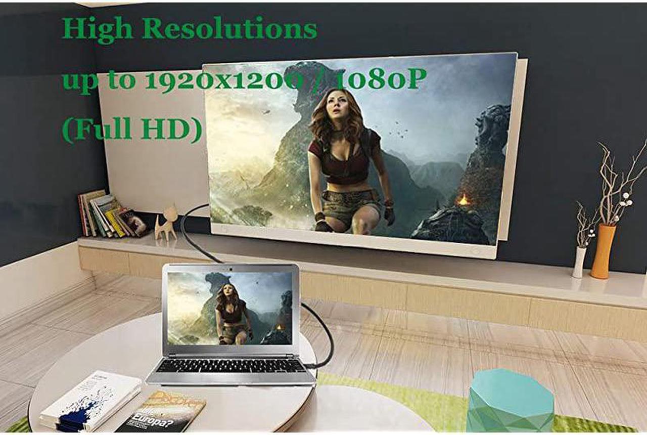 Alt view image 6 of 6 - Displayport to DVI Cable 6 Feet 2Pack  Display PortDP to DVId Male to Male Adapter Cable Compatible with PC Laptop HDTV Projector Monitor More GoldPlated