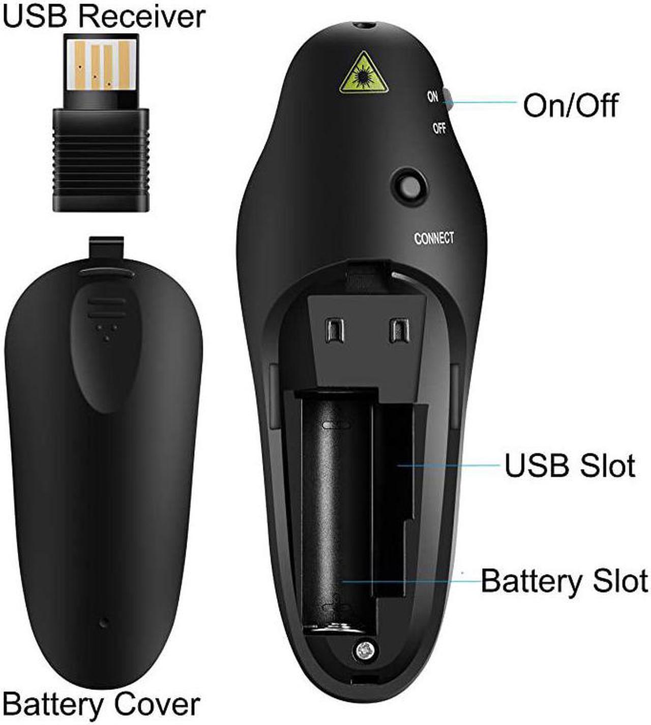 Alt view image 4 of 6 - Wireless Presenter PPT Controller Presentation Remote Control Laser Pointer USB Mouse Clicker Flip Pen