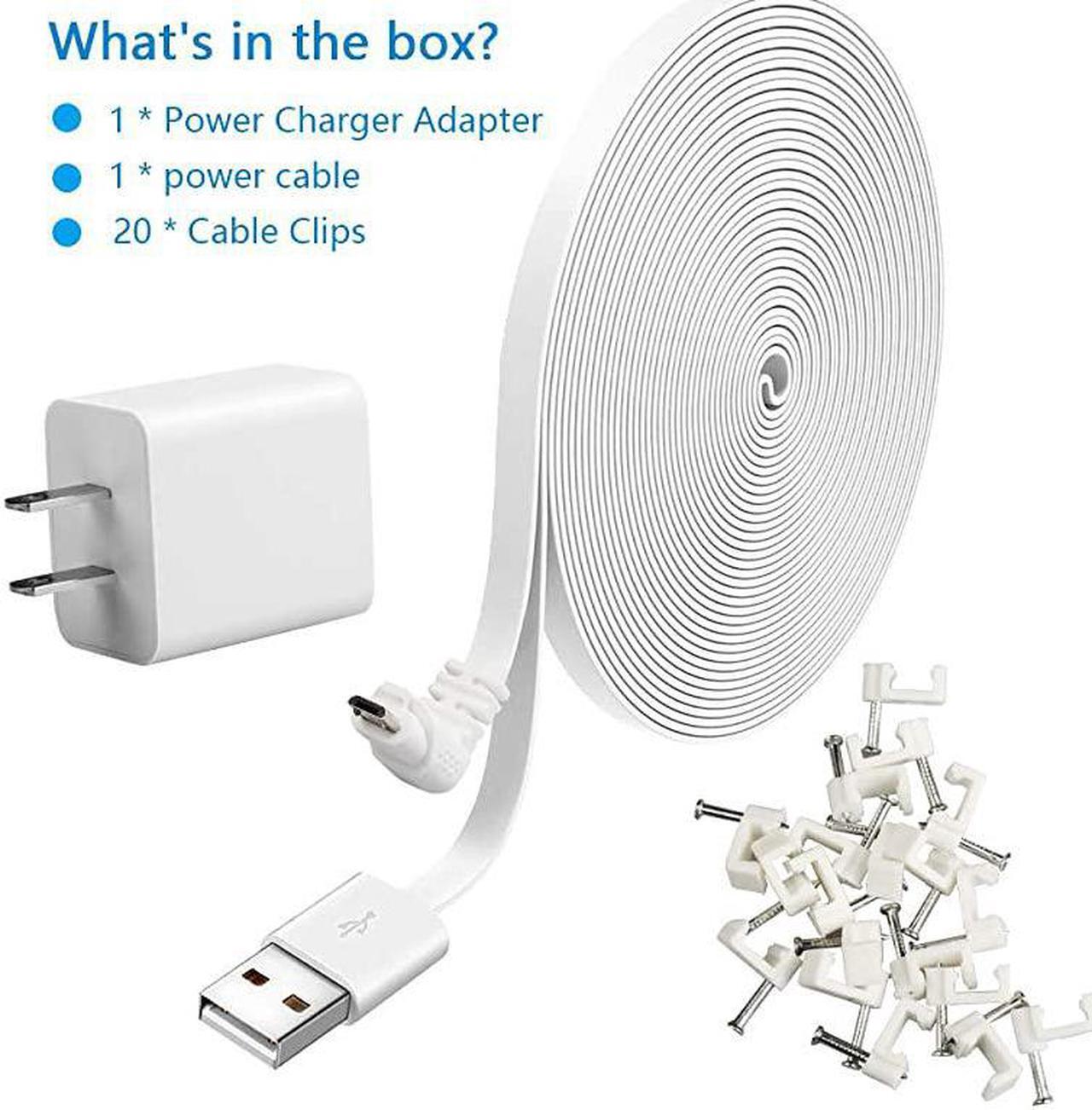 Alt view image 7 of 7 - 30FT Power Cables and Charger for Arlo Pro Pro 2 and Arlo Go Weatherproof Outdoor Indoor Solved The Need to Constantly Charge Batteries Arlo Charging Cable Arlo Power Cord