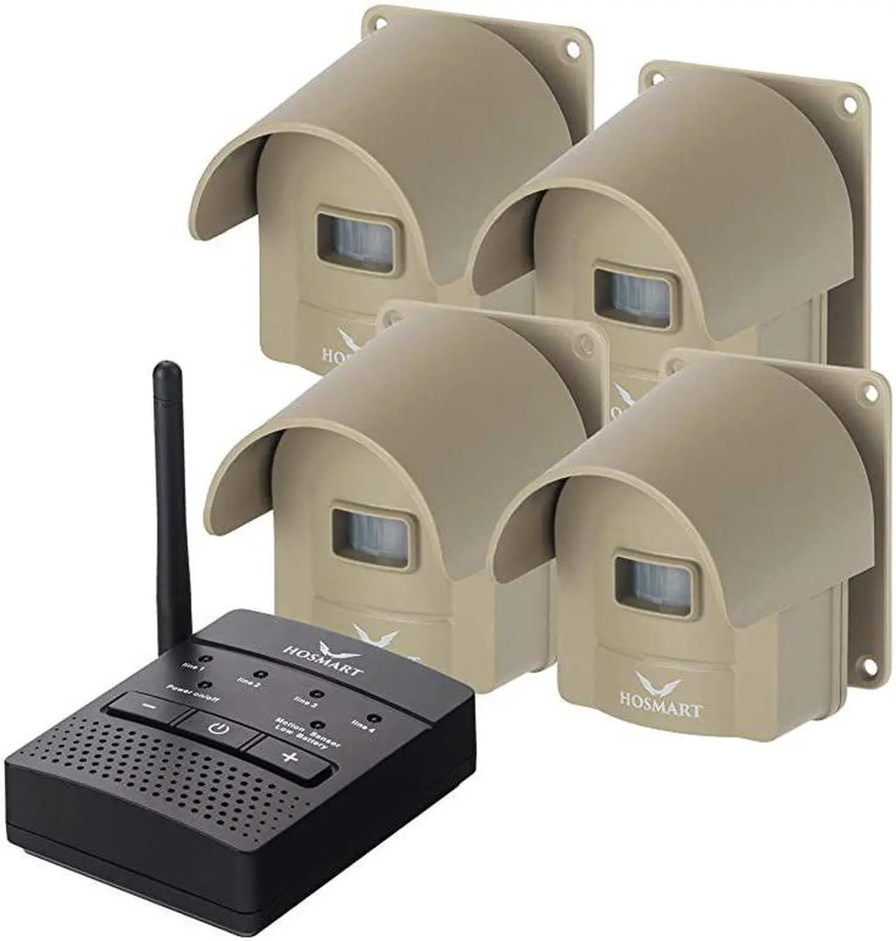 Main image of Mile Hosmart Rechargable Driveway Alarm Wireless Sensor System Driveway Sensor Alert System Weatherproof Security Outdoor Motion Sensor Detector