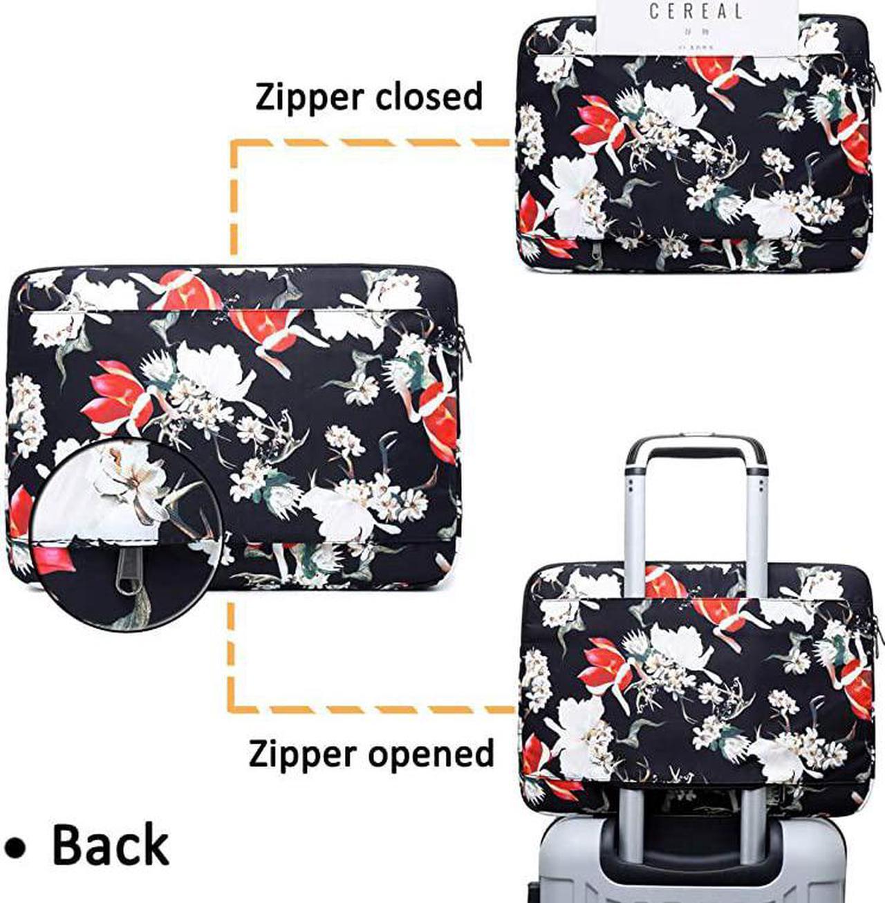 Alt view image 4 of 7 - Laptop Sleeve, Slim Laptop Bag for Women Compatible 13-14 Inch MacBook Pro MacBook Air Notebook Surface Book Chromebook Dell Inspiron