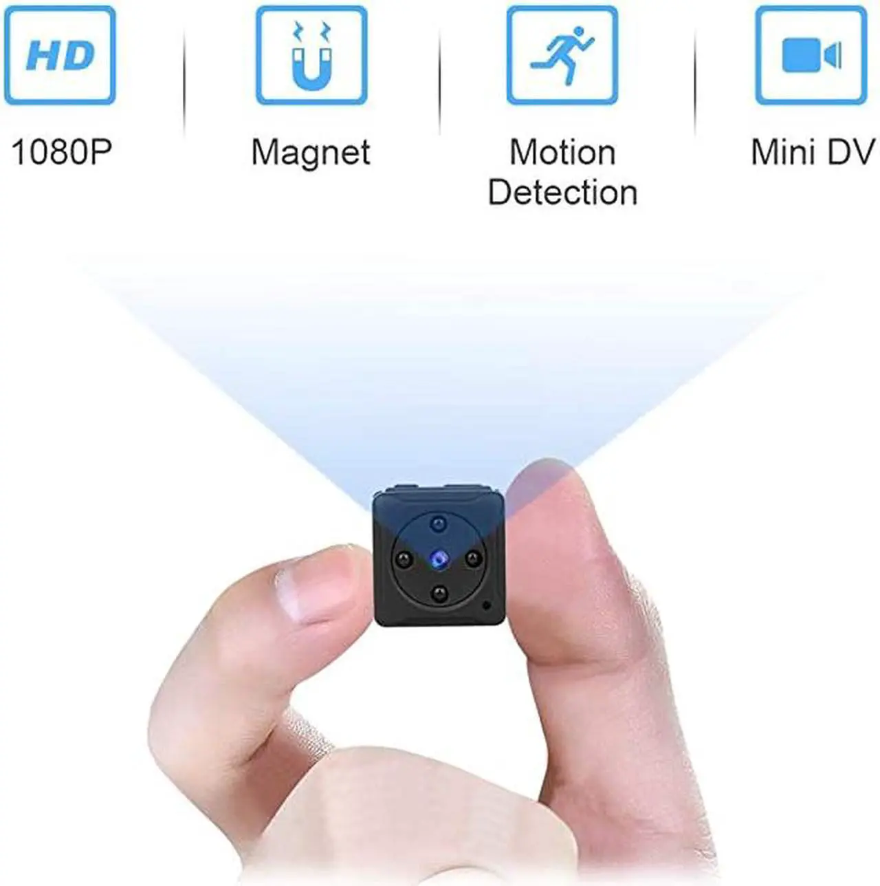 Main image of Mini Spy Camera Wireless Hidden  Full HD 1080P Portable Small Covert Home Nanny Cam with Motion Detection and Night Vision IndoorOutdoor Micro Security Surveillance Hidden Camera