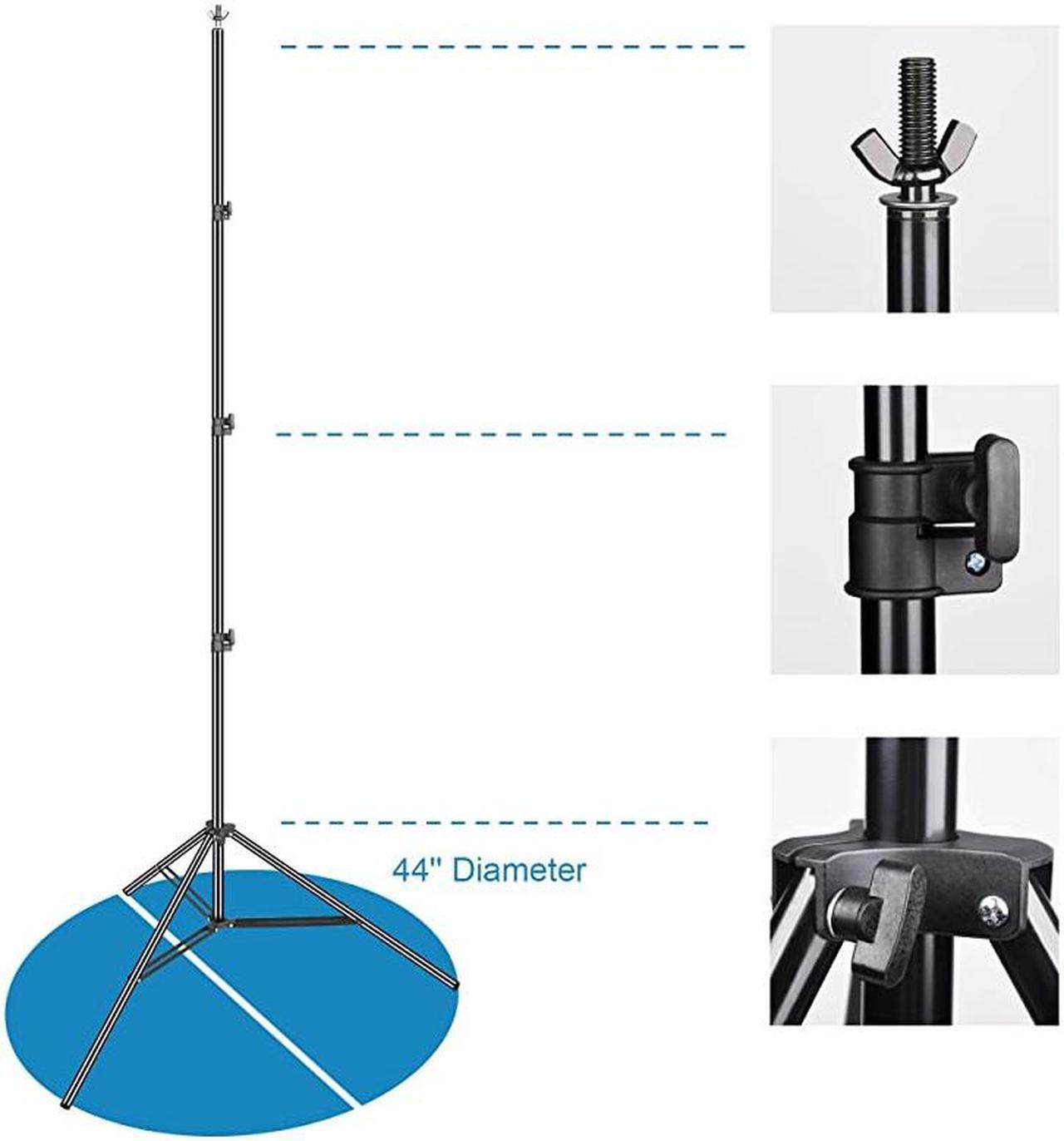 Alt view image 4 of 7 - 10 x 12ft (H X W) Photo Backdrop Stand Kit, Adjustable Photography Video Studio Background Stand Support System for Photo Booth Muslin