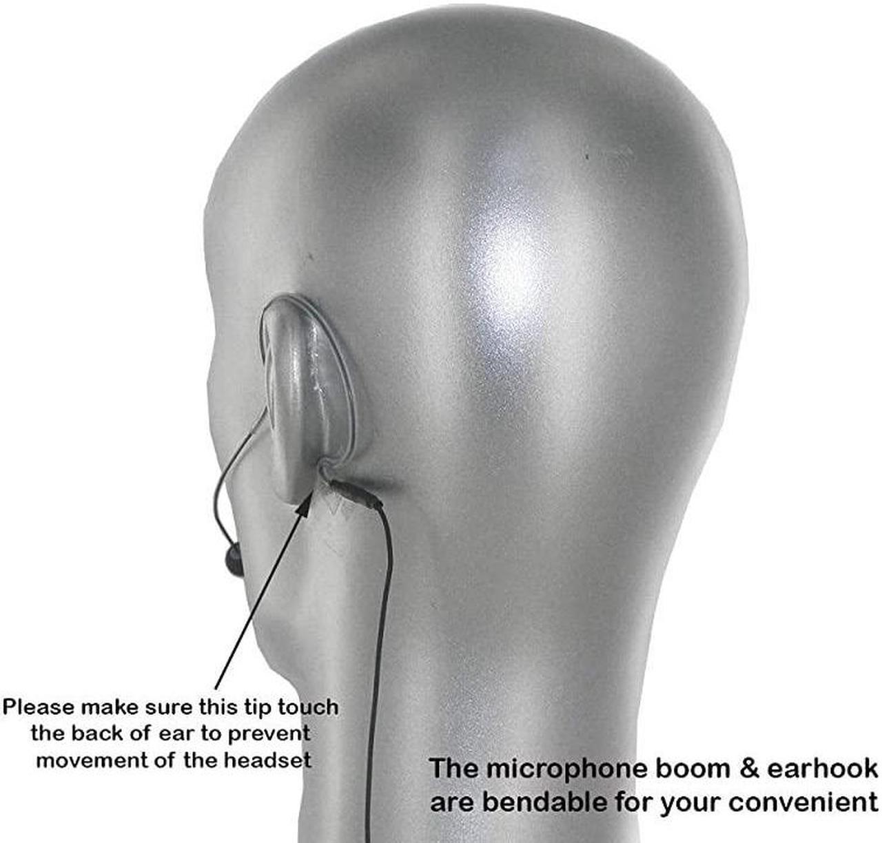 Alt view image 2 of 3 - AVL630CCSH4 Cocoa Color Earhook Mini Headset Microphone for Shure