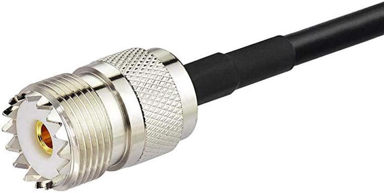 Alt view image 4 of 4 - UHF PL259 Male to SO239 Female RG58 Antenna Extension Coax Jumper Cable 2m 6.5 feet for Vehicle CB Radio Ham Radio Two Way Radio Amateur Radio Walkie Talkie Marine VHF Radio