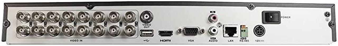 Main image of 16CH Security Camera System 1080P Full HD H265H264 2in1 DVRNVR HDTVIAHDCVIIP HDMIVGABNC Video Out Phone APPs for Home Office Work w Analog IP Cam up to 4MP no PoEw 4TB HDD