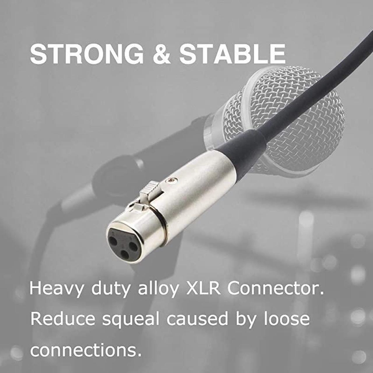Alt view image 4 of 7 - USB Microphone Cable 10Ft  USB Male to XLR Female Mic Link Converter Cable Studio Audio Cable Connector Cords Adapter for Microphones or Recording