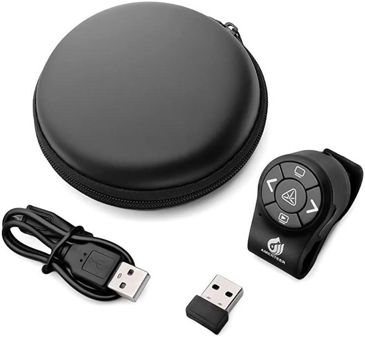 Alt view image 7 of 7 - Wireless Presenter RF 24GHz Presentation Laser Pointer Finger Ring Remote PowerPoint PPT Slides Clicker Pen Rechargeable