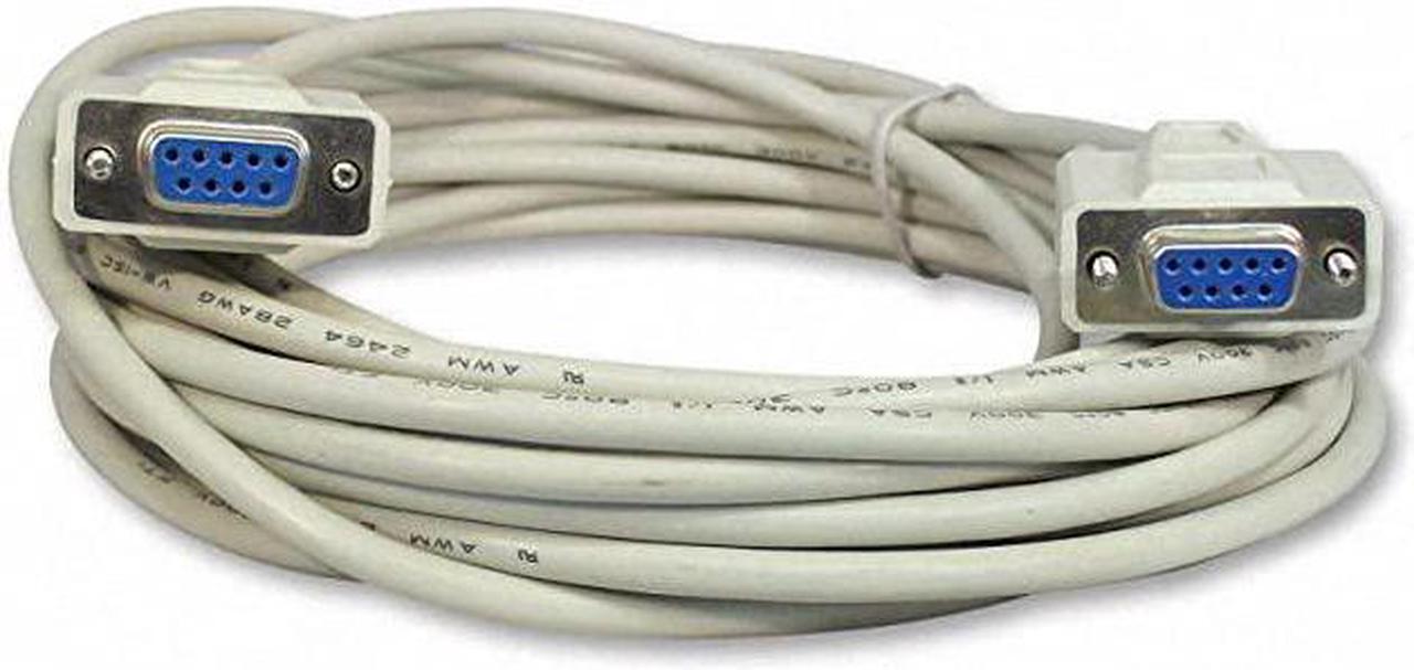 Main image of 10Ft 10 Feet DB9 Female to Female DB9FDB9F Serial Null Modem Cable