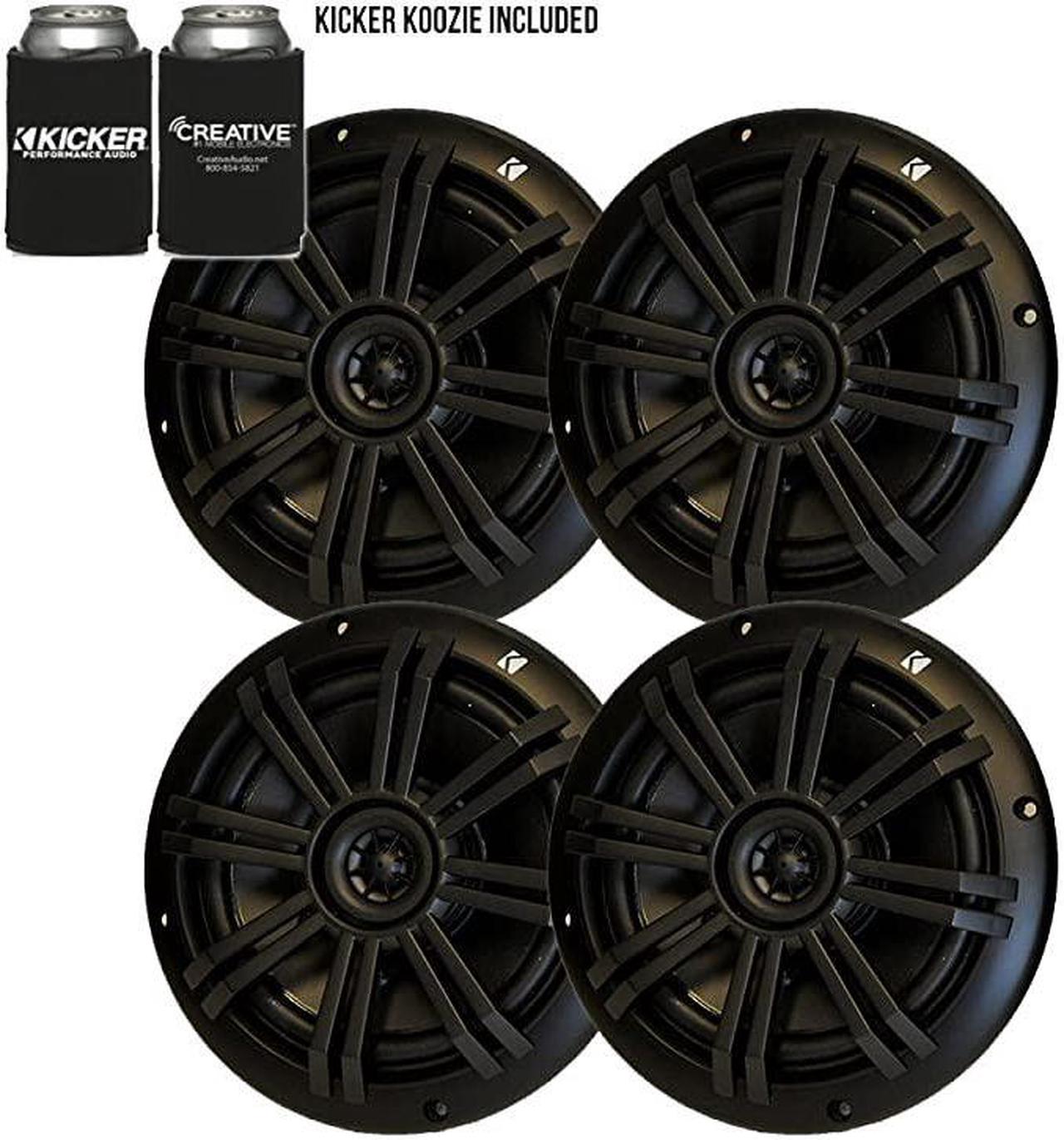 Main image of Black OEM Replacement Marine 65 4 Ohm Coaxial Speaker Bundle 4 Speakers