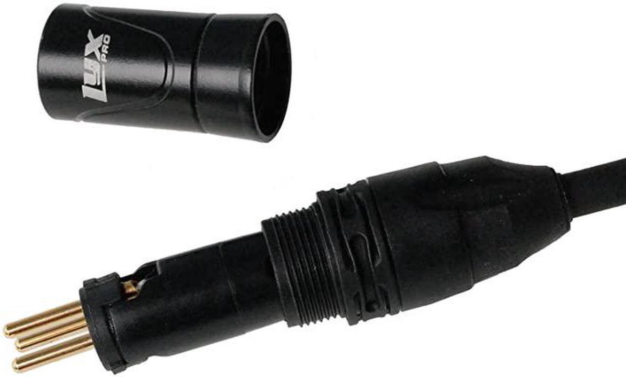 Alt view image 3 of 6 - Quad Series 100 ft XLR 4Conductor Star Quad Balanced Microphone Cable for High End Quality and Sound Clarity Extreme Low Noise Black