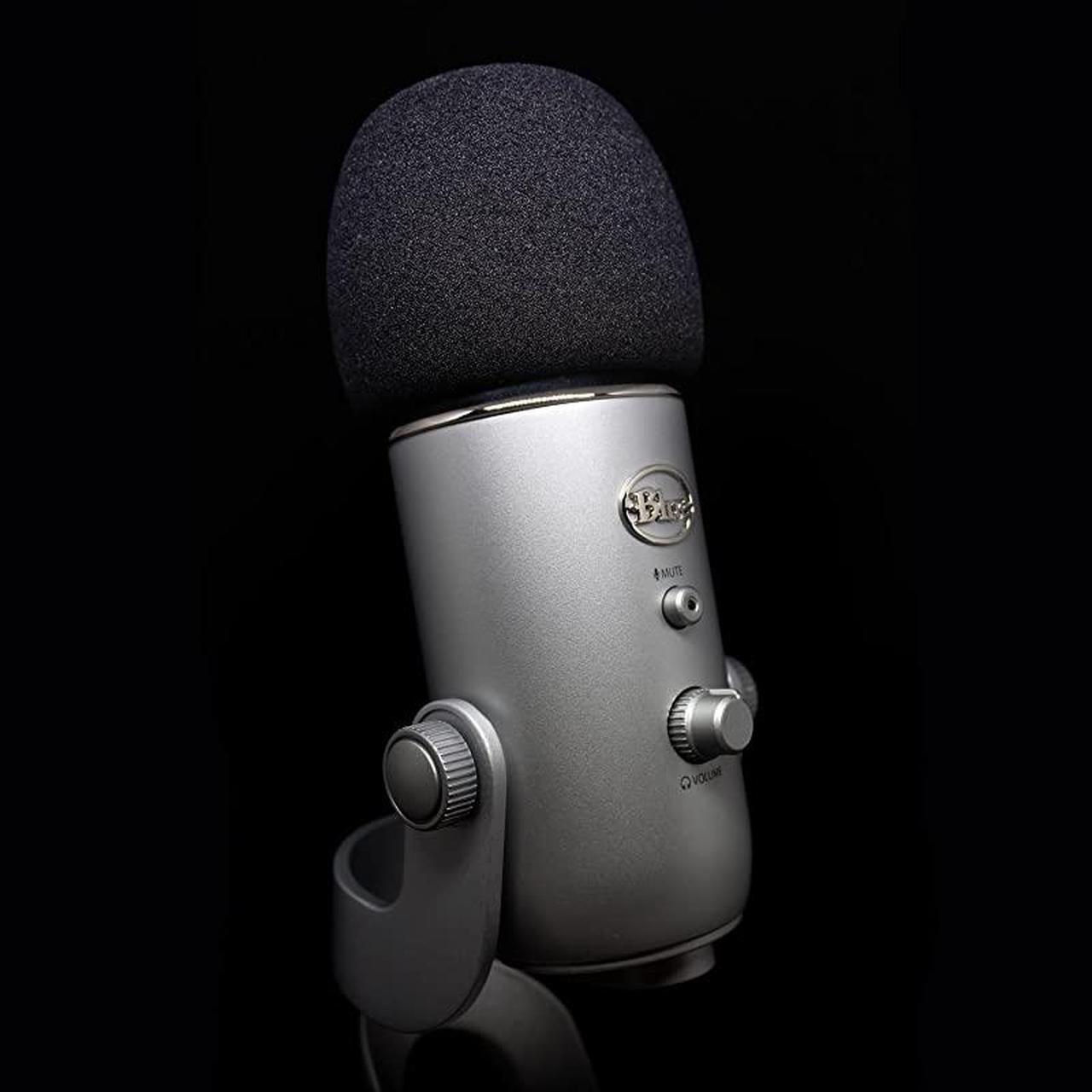 Alt view image 6 of 7 - Windscreen for Blue Yeti Microphone - Pop Filter made from Quality Sponge Material that Filters Unwanted Recording and Background Noises - Black Color