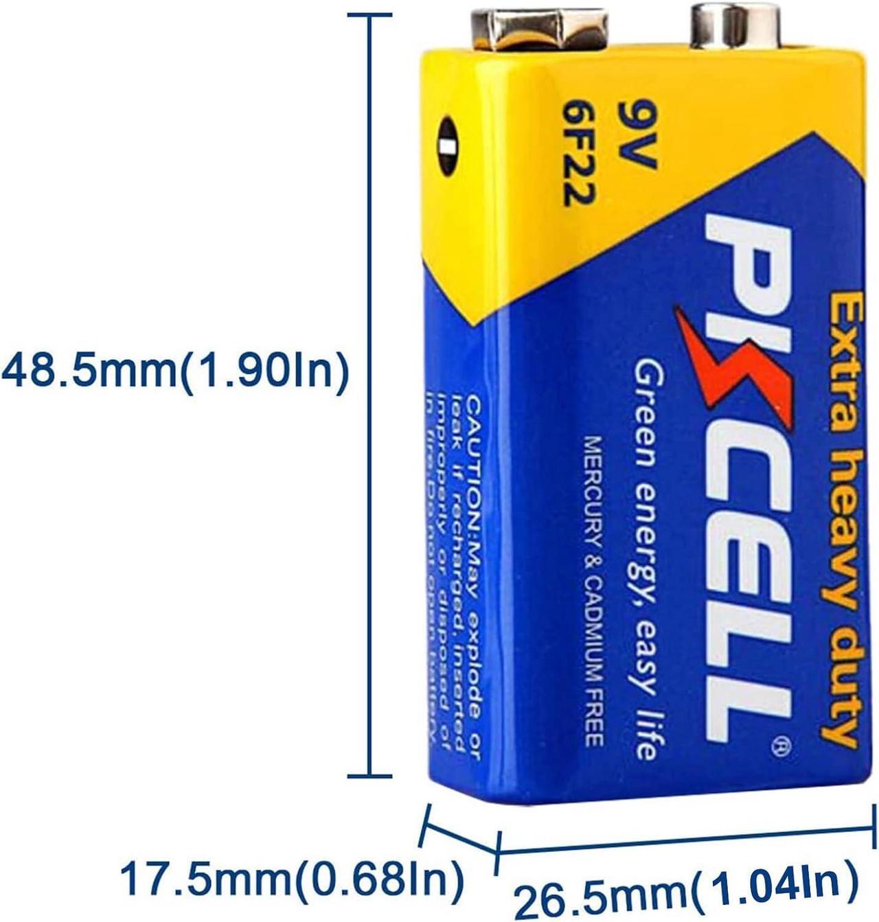 Alt view image 2 of 7 - 9V Dry Battery (100 Count) Ultra Long-Lasting 9 Volt Carbon Zinc Battery,  Leak-Proof 9V Battery for Smoke Detectors