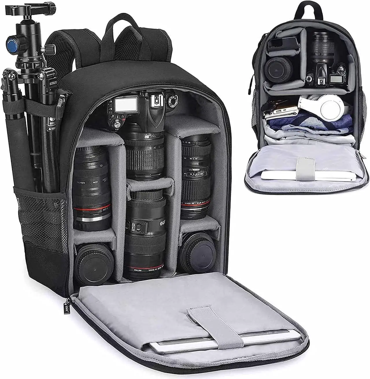 Main image of Cwatcun Waterproof Camera Backpack for DSLR, Mirrorless - Compatible with Sony, Canon, Nikon Camera and Lens Accessories