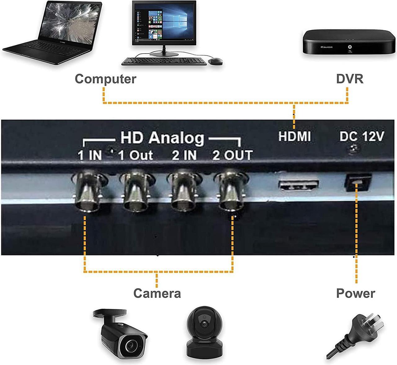 Alt view image 3 of 7 - Gadpiparty SVD 23.6 Security Monitor, 5MP/2560x1920 Super HD BNC Resolution, 3D Comb Filter, HDMI (3.6MP) & BNC Inputs, Works with 5MP Security Cameras for DVR/NVR/PC