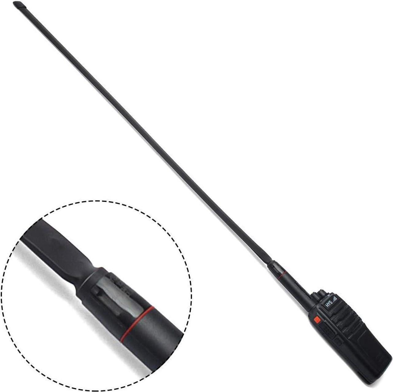 Alt view image 6 of 6 - HYS Foldable CS Tactical Antenna SMA Female Dual Band VHF UHF 144/430Mhz 31.5-Inch Antenna for Baofeng UV-5R, UV-82, BF-F8HP, UV-5R V2+ Plus, BF-F9 V2+ 2 Way Radio