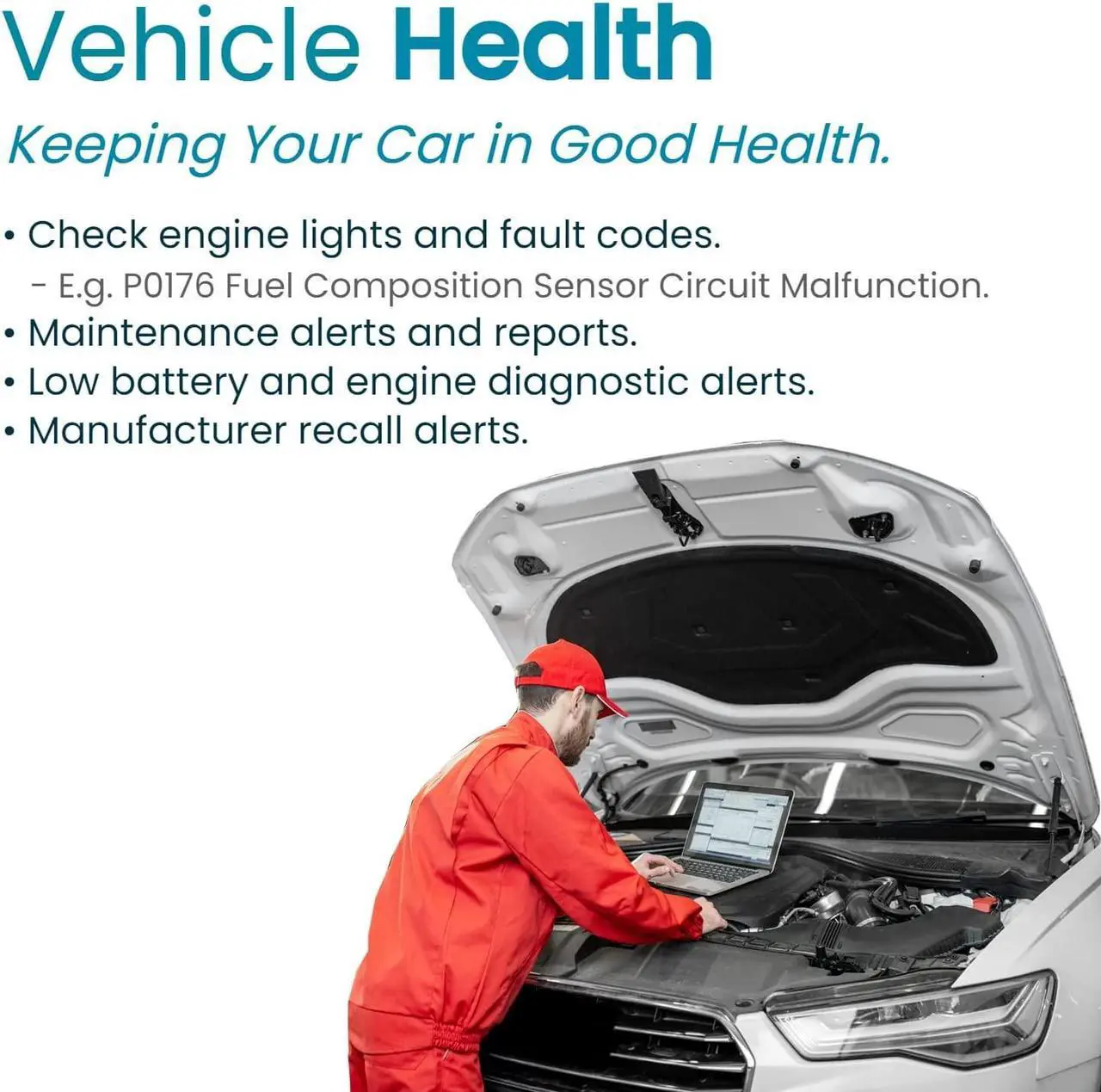 Alt view image 5 of 7 - Vyncs - GPS Tracker for Vehicles, [No Monthly Fee], 4G LTE, Vehicle Location, Trip History, Driving Alerts, GeoFence, Fuel Economy, OBD Fault Codes, USA-Developed, Family or Fleets