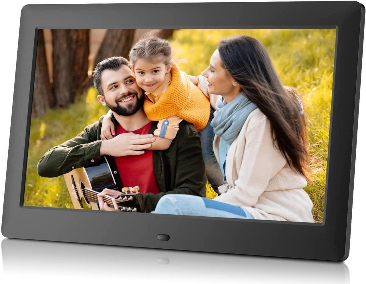Main image of Dhwazz 10.1 Inch USB Digital Picture Frame, Non-WiFi SD Card Smart Photo Frames IPS Screen HD Display with Remote Control, Support Video and Music, Slideshow, Wall Mountable, Easy to use for Seniors