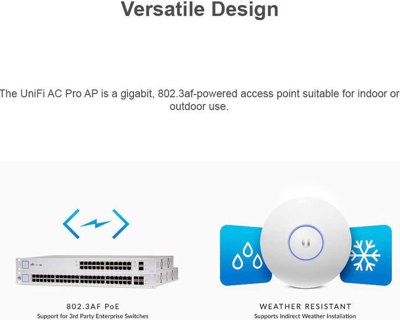 Alt view image 3 of 7 - Ubiquiti Networks UAP-AC-PRO-E Access Point (No PoE Included In Box) 2-Pack Bundle