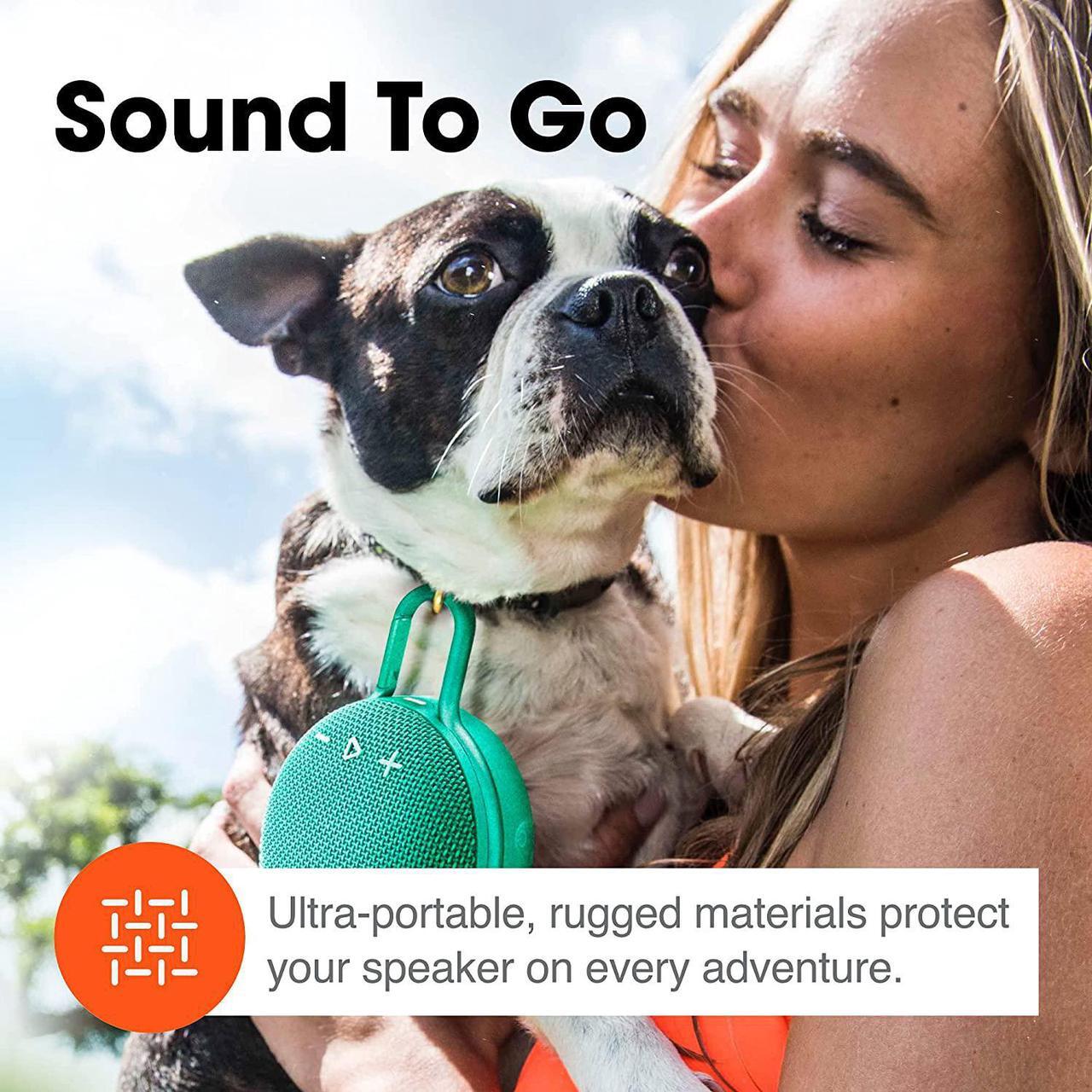 Alt view image 17 of 17 - JBL Clip 3 Portable Bluetooth Waterproof Speaker (Blue)