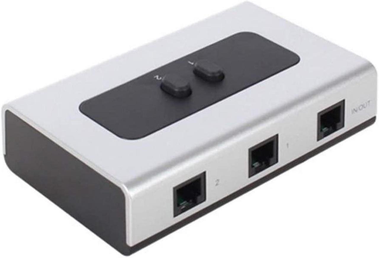 Main image of 2PORT RJ11 RJ12 Manual Sharing Telephone Switch Box Phone selector