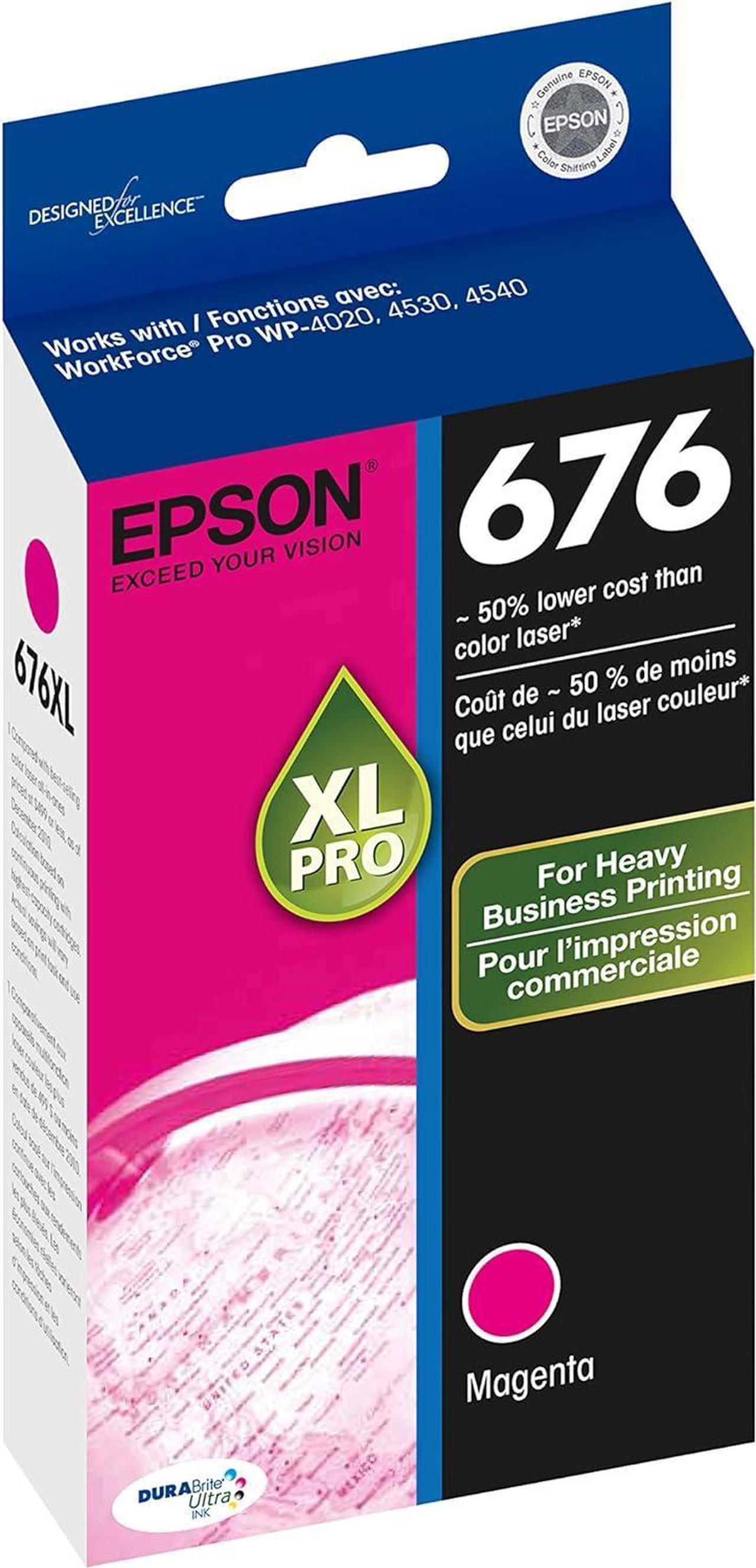 Epson T676XL320 DURABrite Ultra 676 Inkjet Cartridge -Magenta