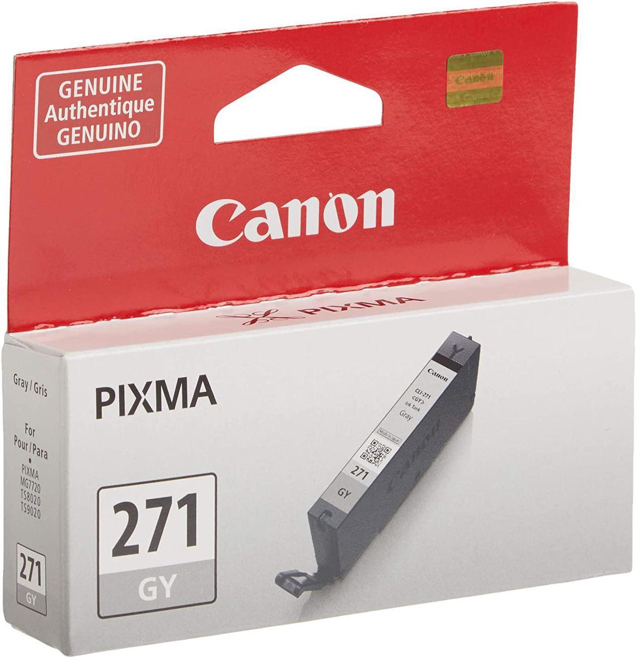 Genuine Canon CLI-271 GY Ink Cartridge, Grey