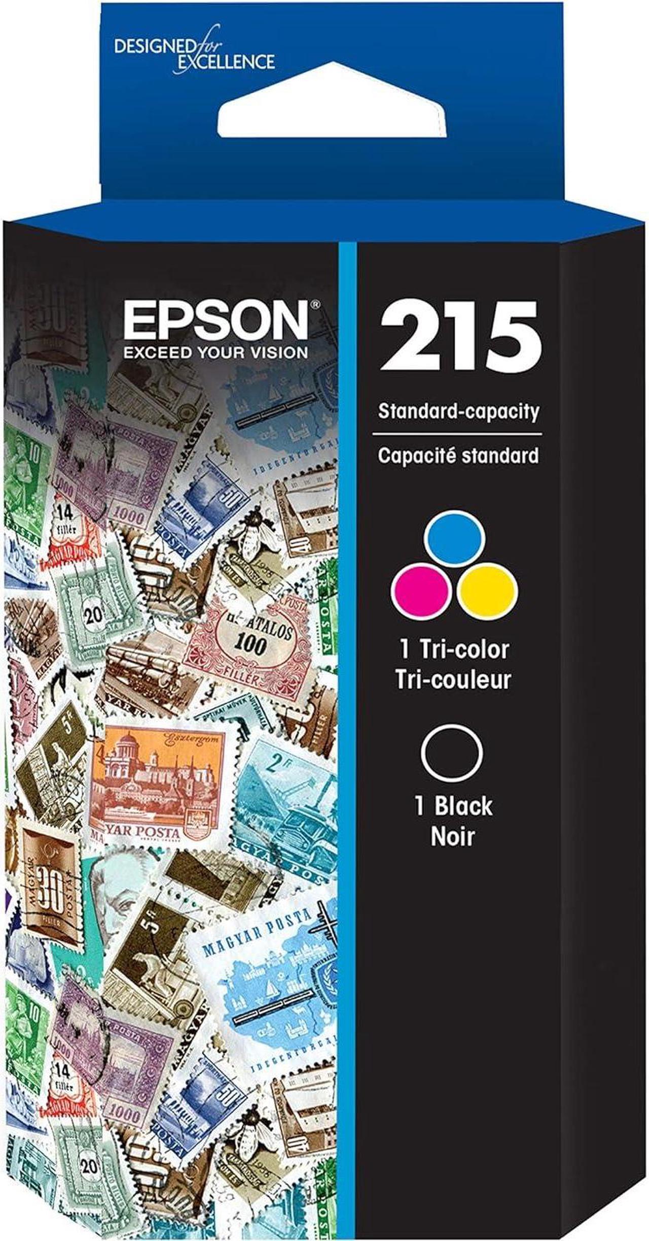 Epson T215120-BCS 215, Black and Tri-Colour Ink Cartridges, 2-Pack