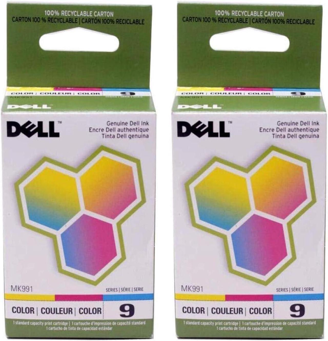 Dell Series 9 Color Standard Ink Cartridge - 2 Pack