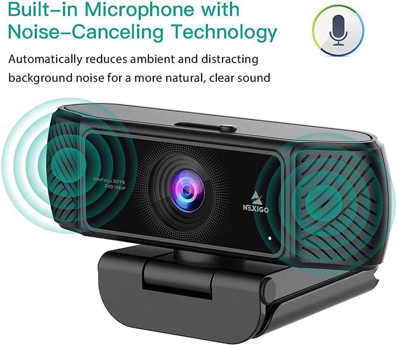 Alt view image 3 of 6 - NexiGo N680 1080P Business Webcam with Microphone, Software and Privacy Cover, AutoFocus, Streaming USB Web Camera, for Online Class, Zoom Meeting Skype Facetime Teams, PC Mac Laptop Desktop