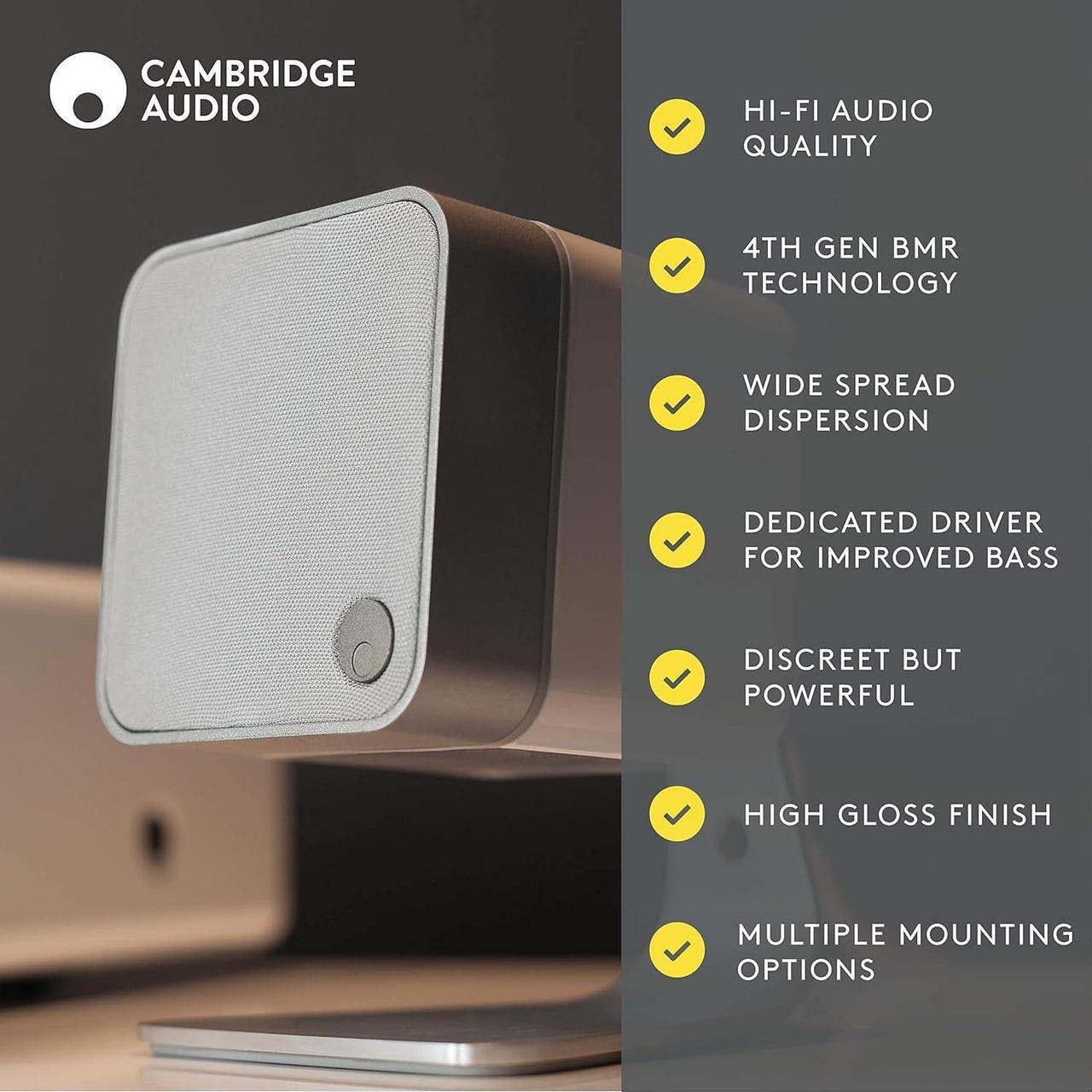 Main image of Cambridge Audio Minx Min 12 Bookshelf Satellite Speaker (Each) with 4th Generation BMR Technology (White)